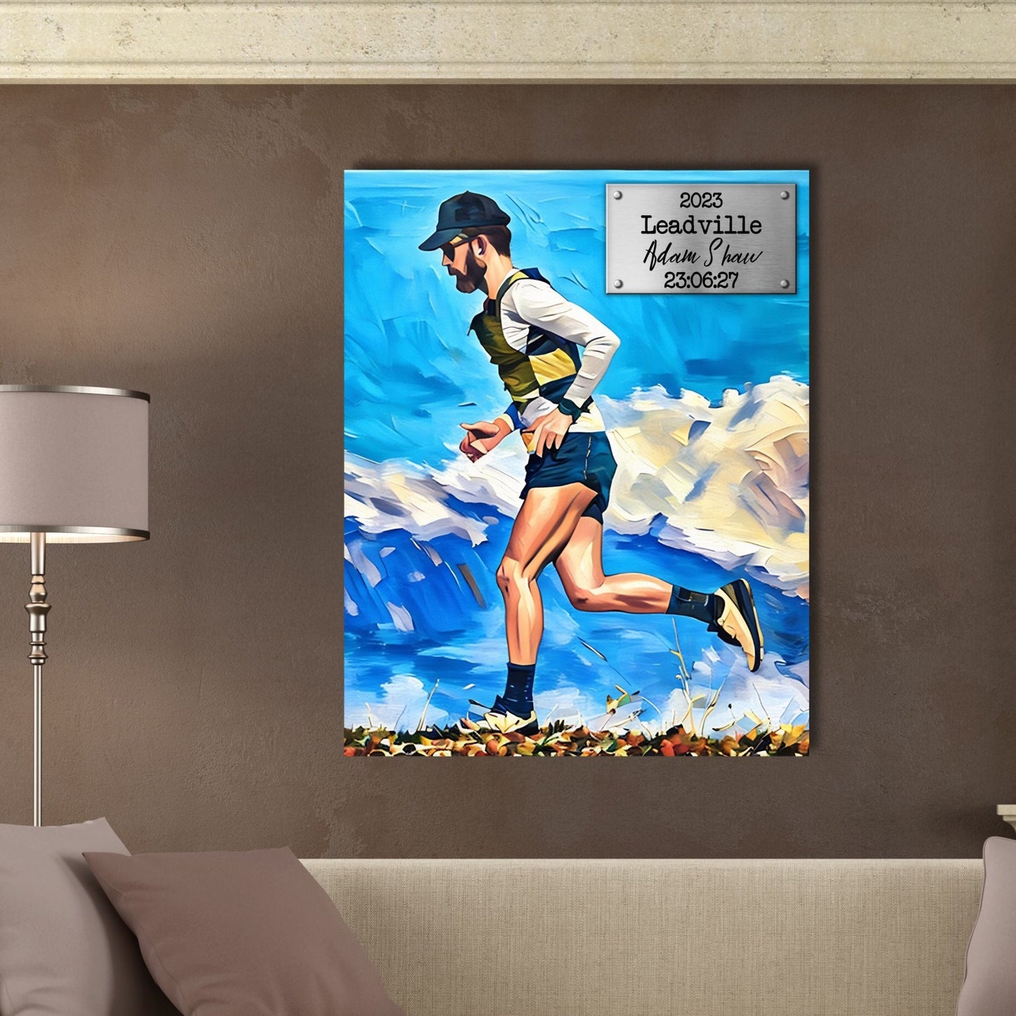 Race Plaque Canvas - Vertical