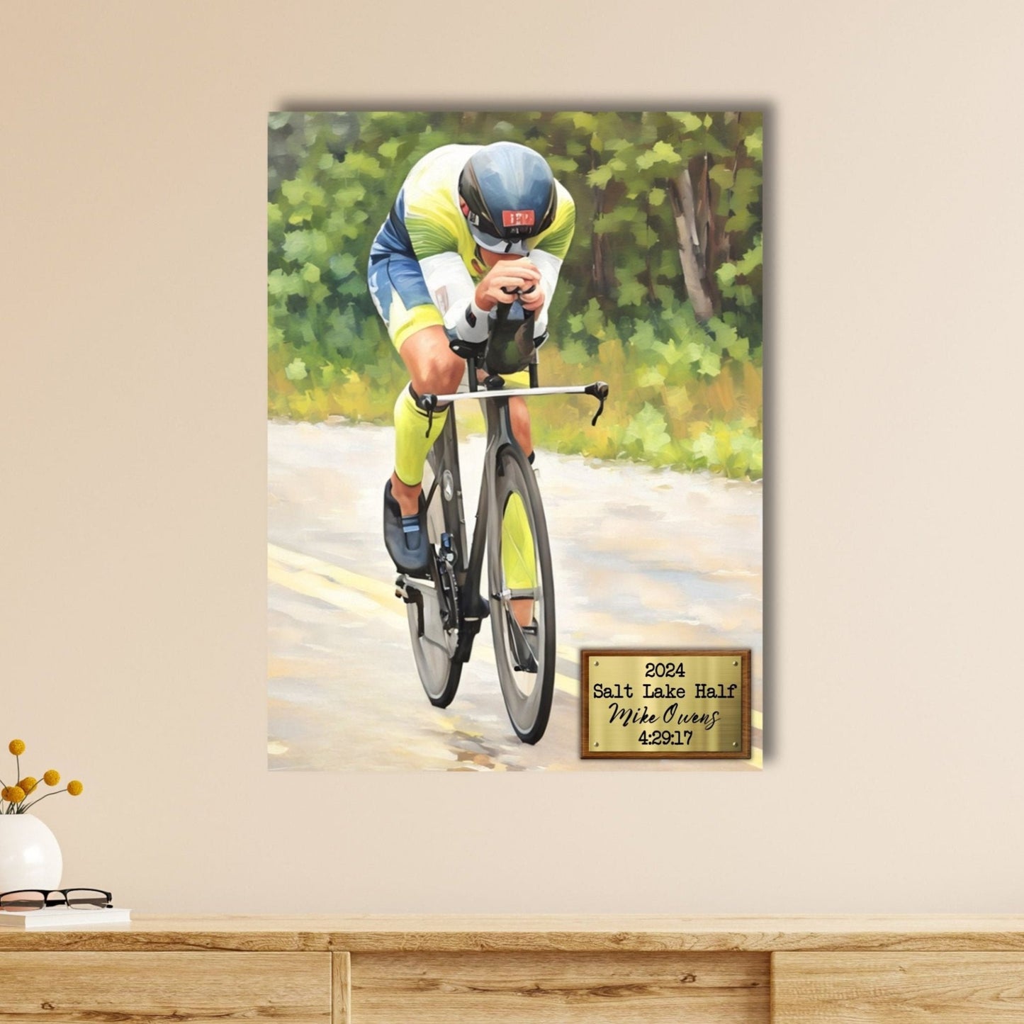 Race Plaque Canvas - Vertical