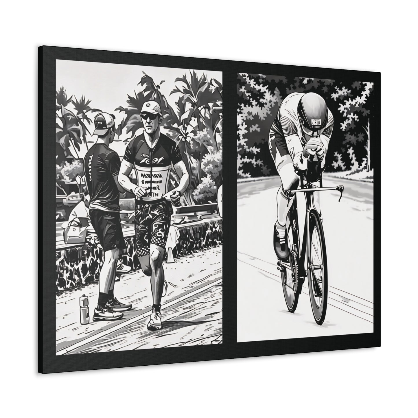 Black & White 2 Image Canvas