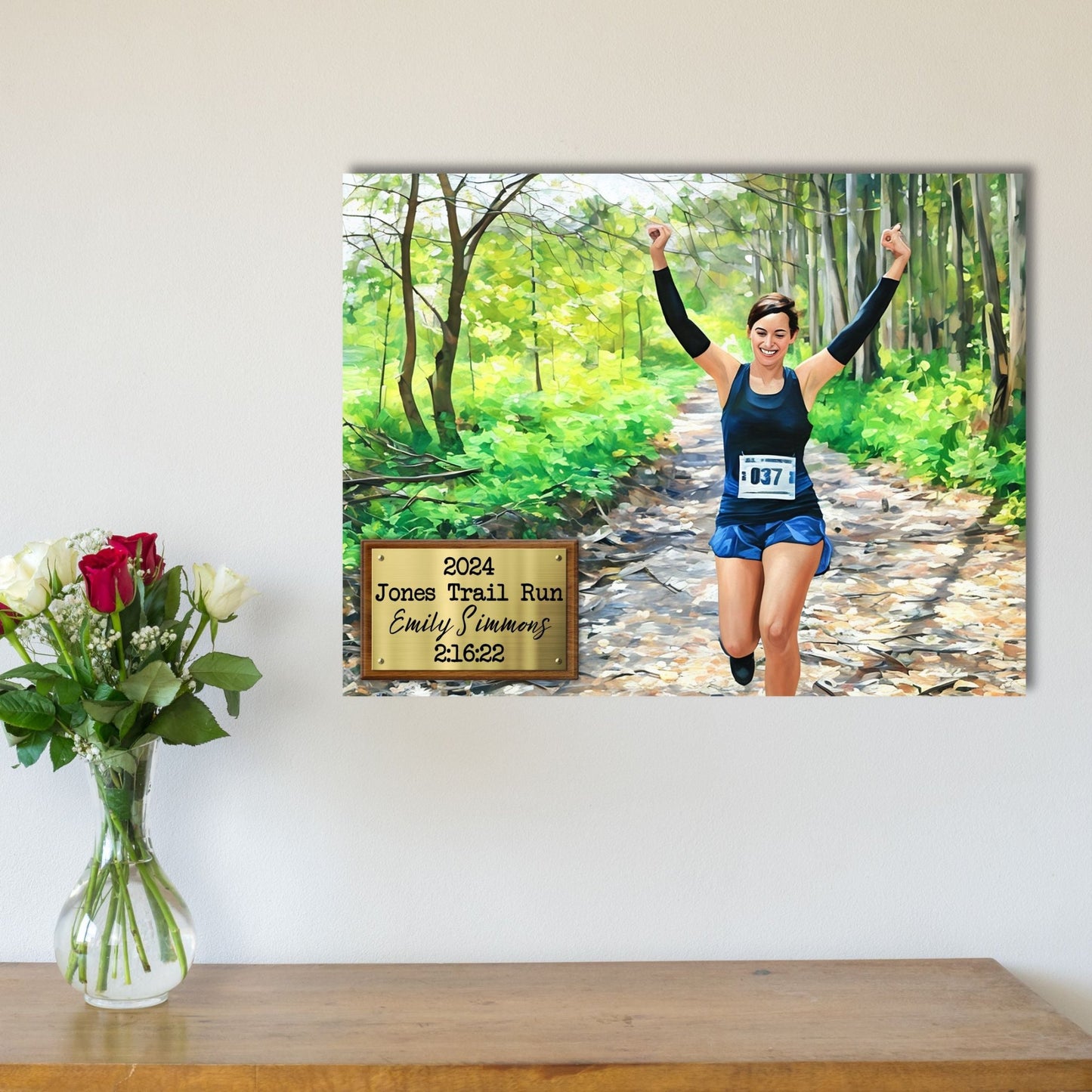 Race Plaque Canvas - Horizontal