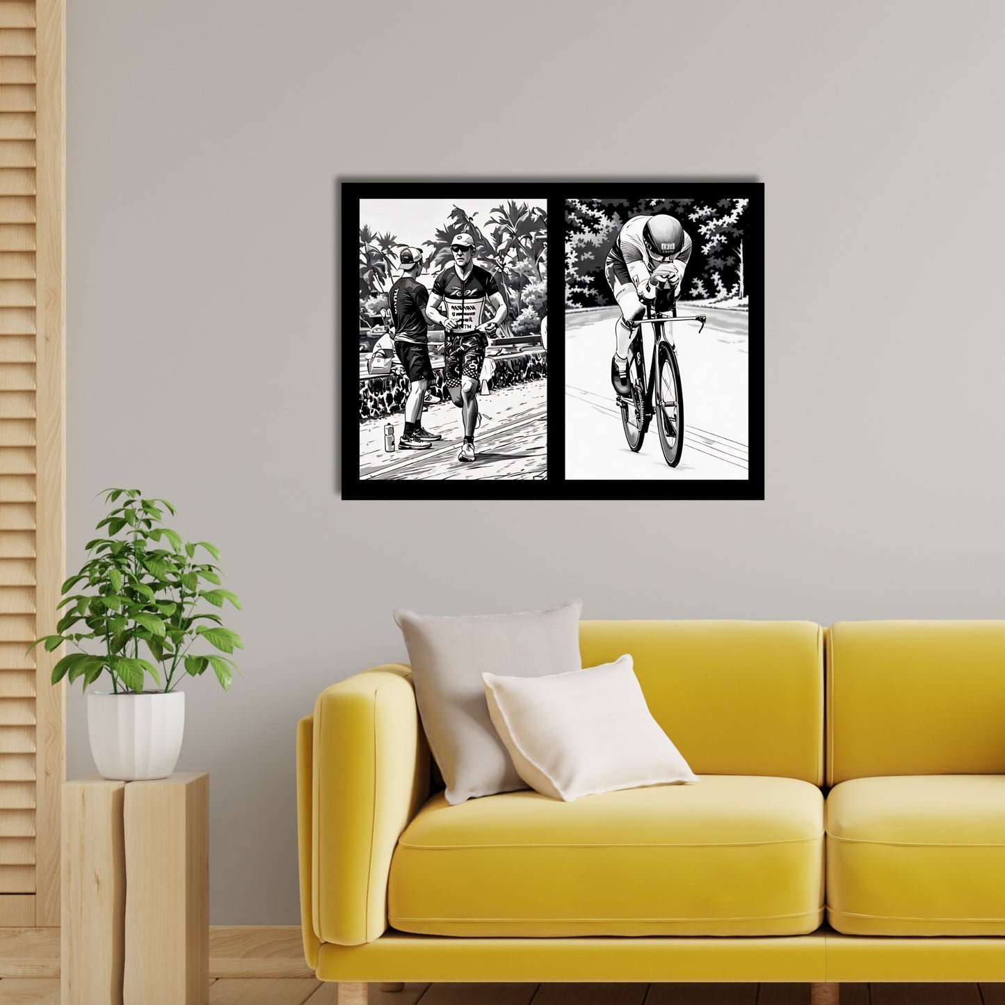 Black & White 2 Image Canvas