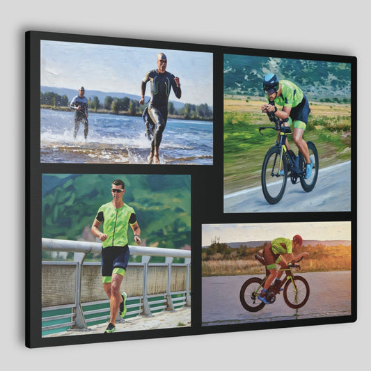 4 Image Athlete Canvas