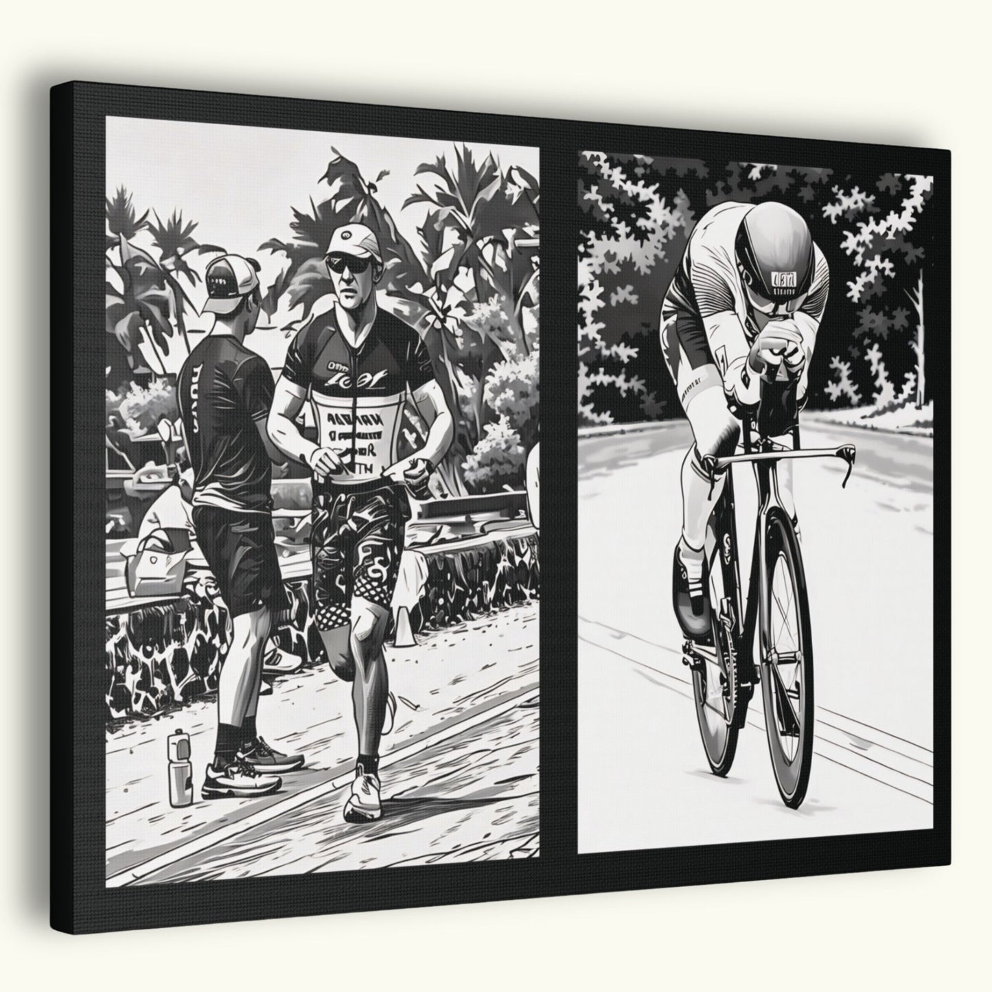 Black & White 2 Image Canvas