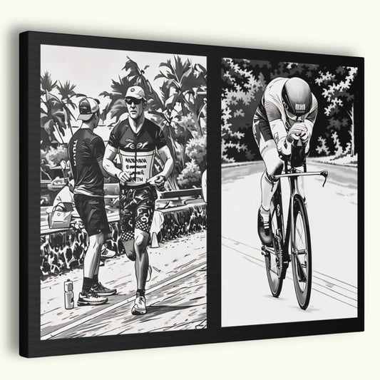 Black & White 2 Image Canvas