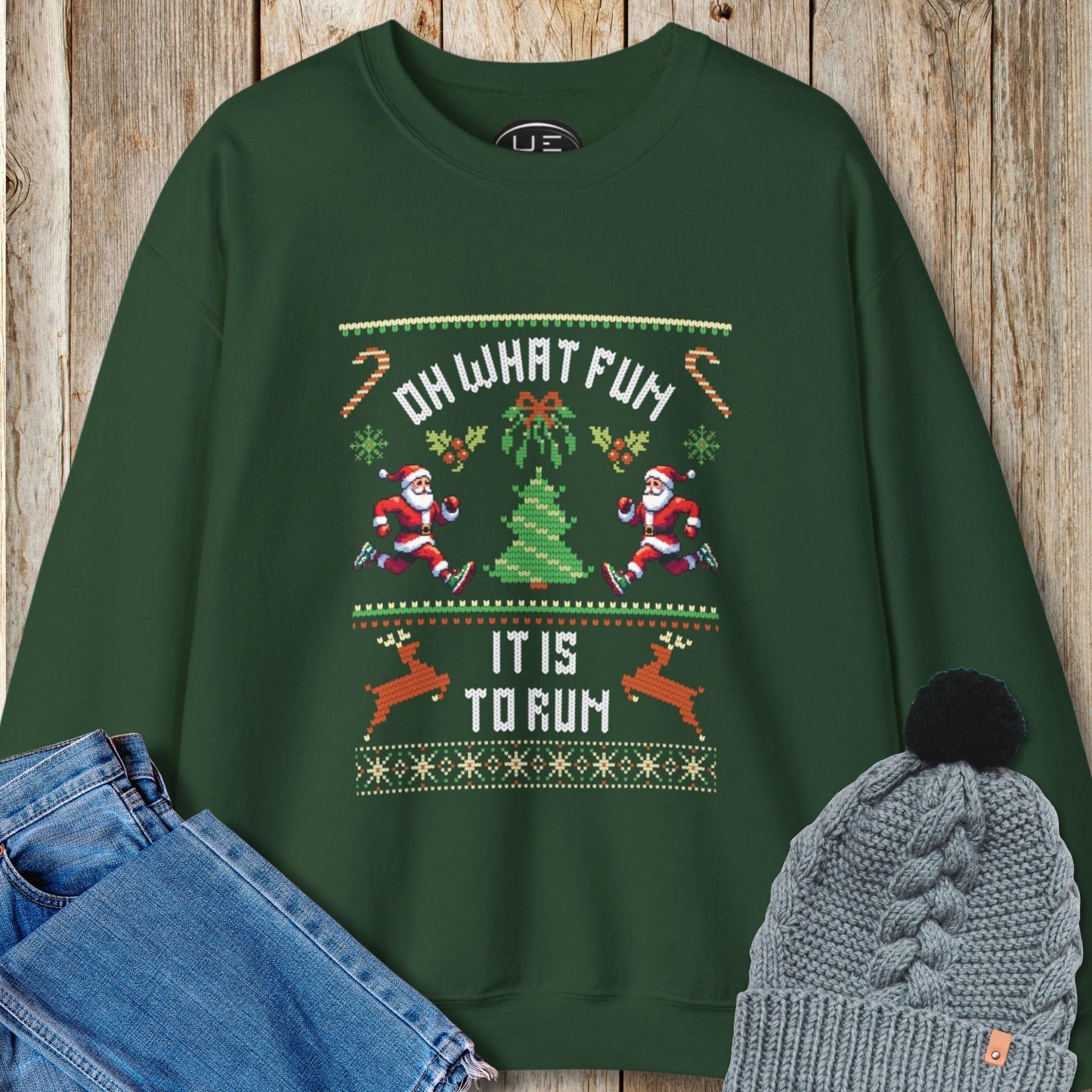 Fun To Run Christmas Sweatshirt