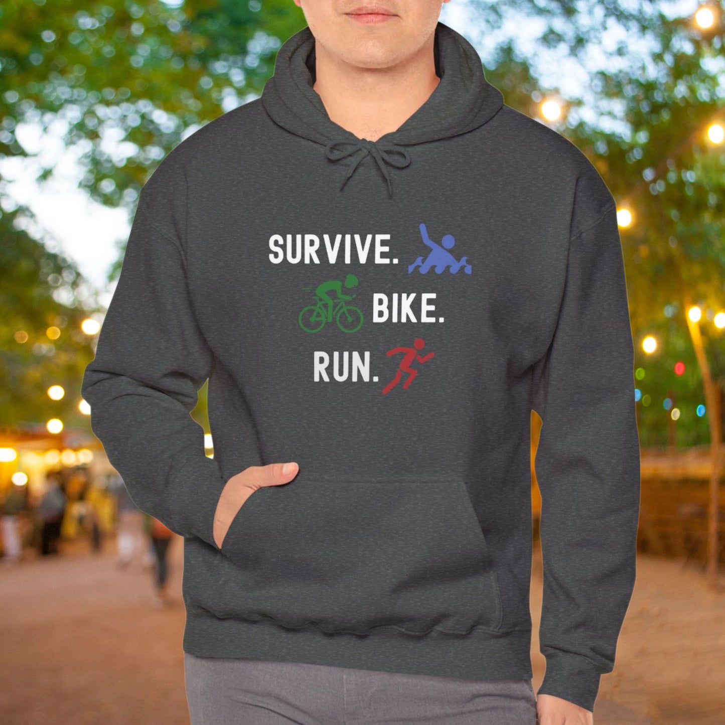 Survive Bike Run Hoodie