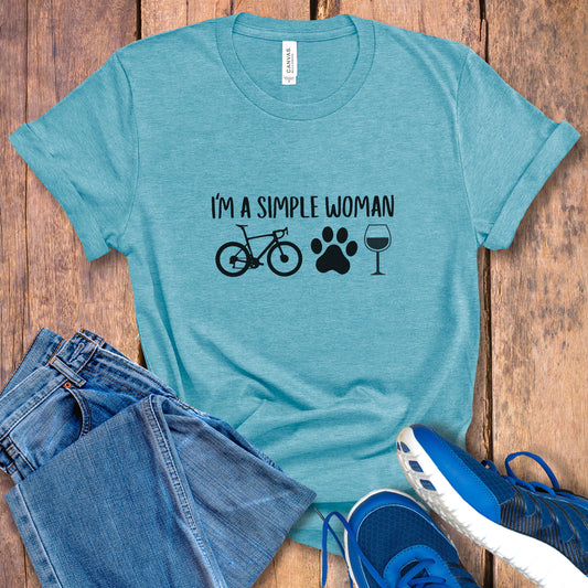 Simple Woman Wine Tee