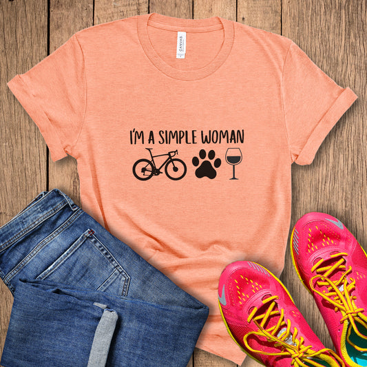 Simple Woman Wine Tee