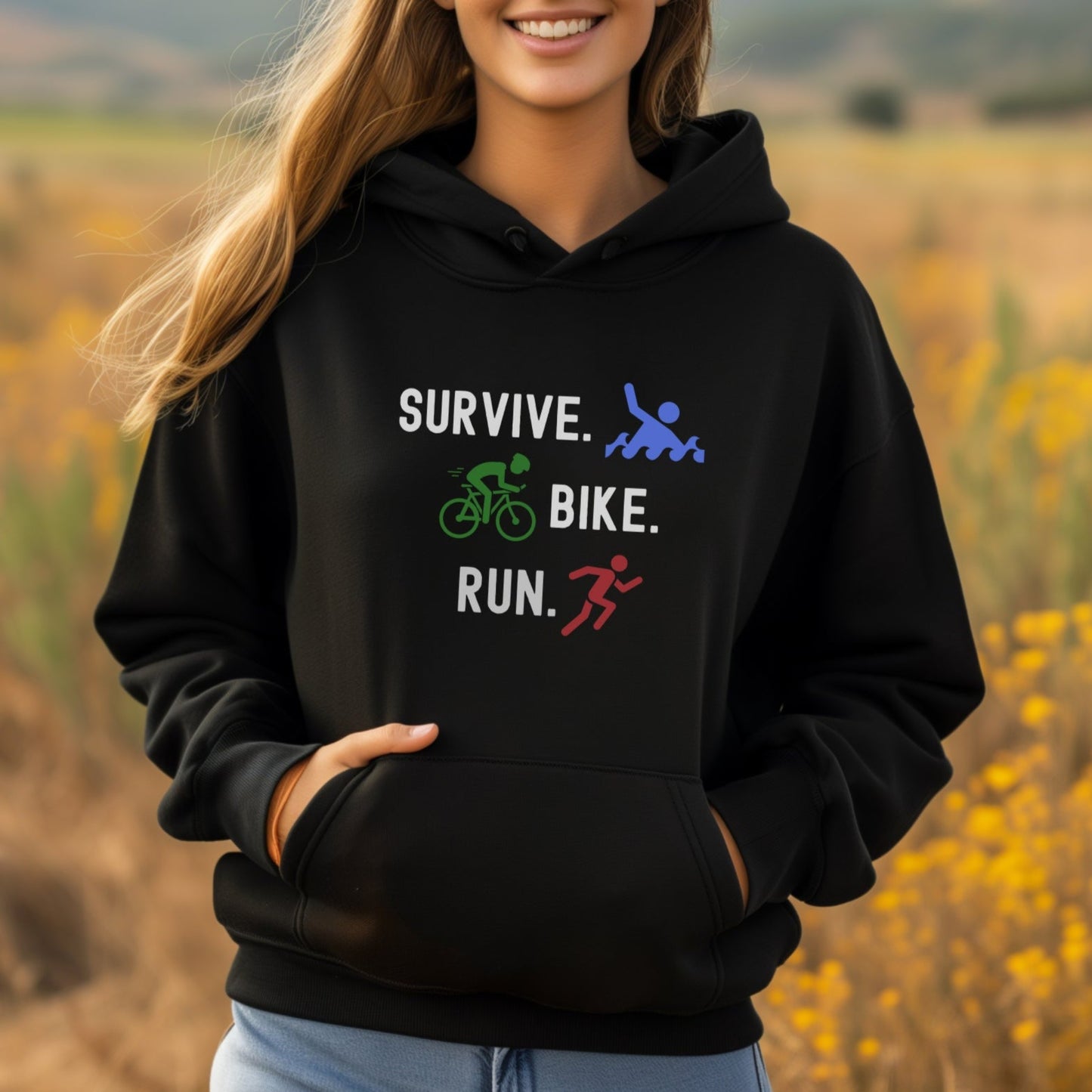 Survive Bike Run Hoodie