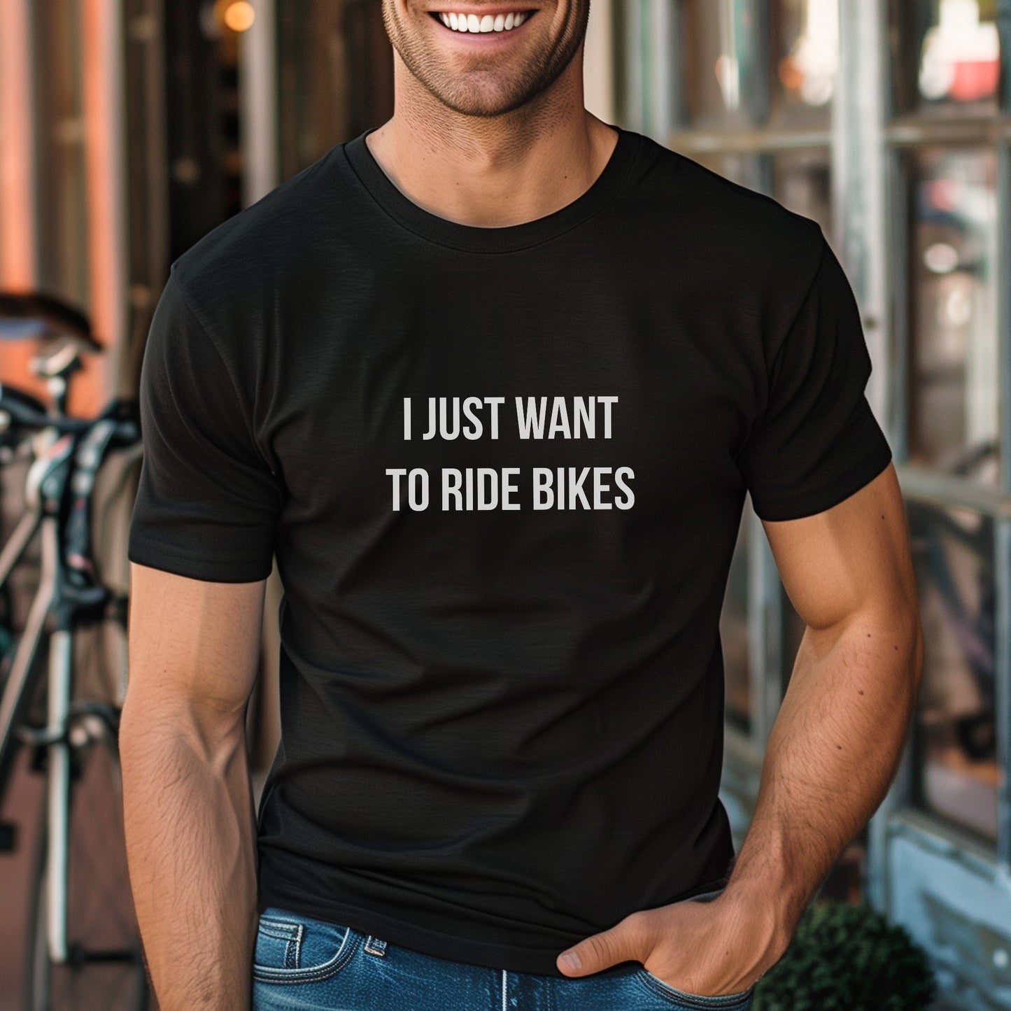 Want To Ride Bikes Tee