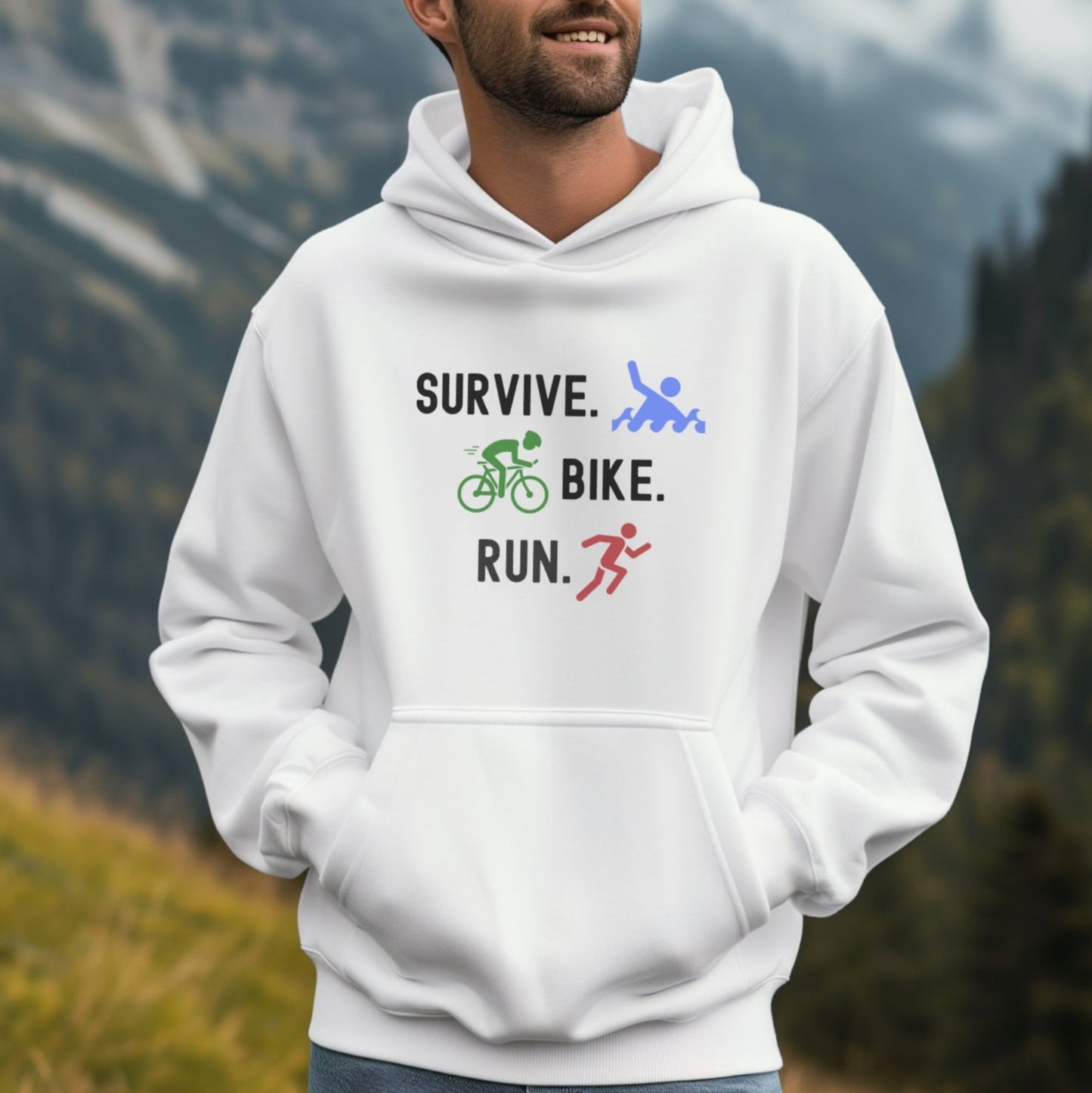 Survive Bike Run Hoodie