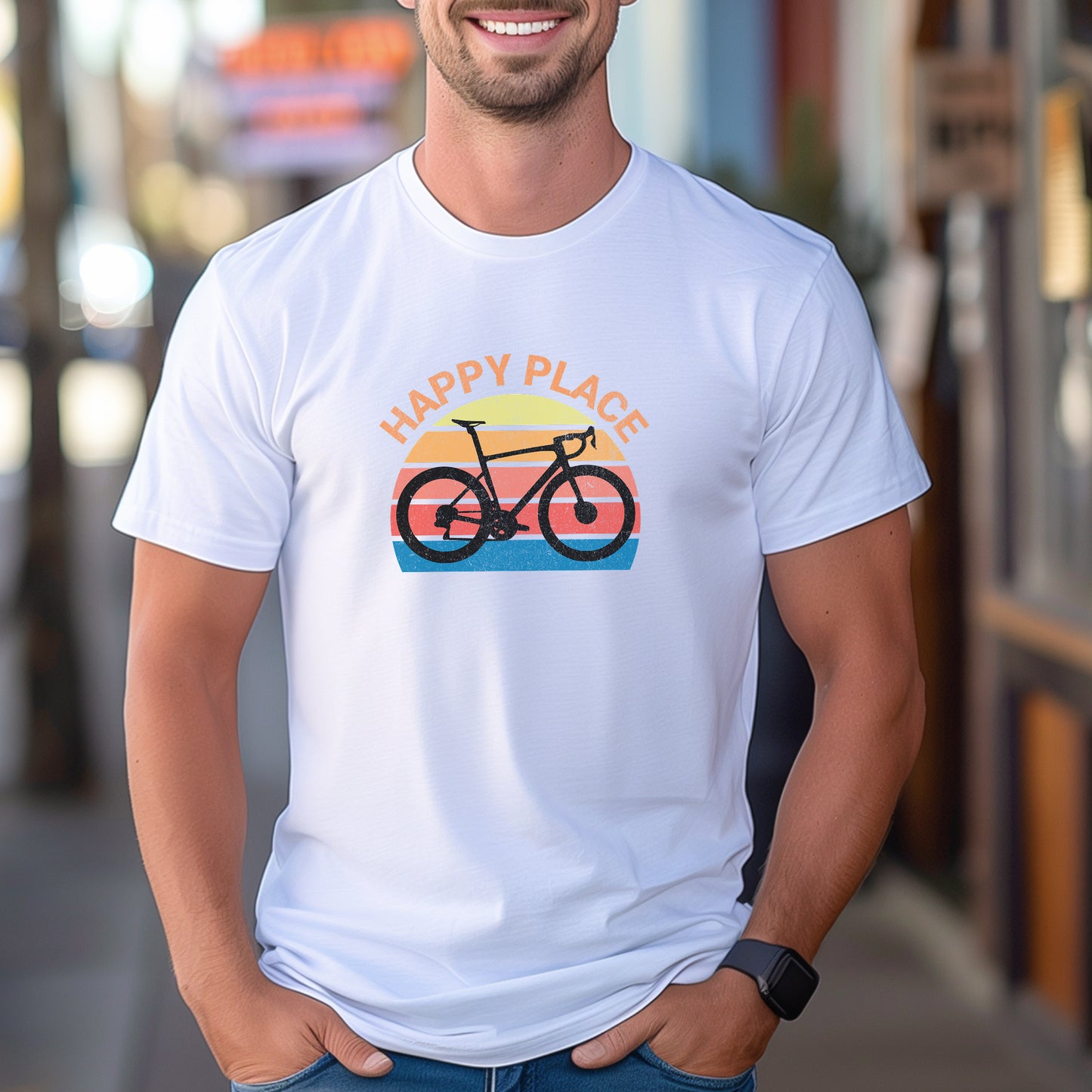 Happy Place Bike Tee