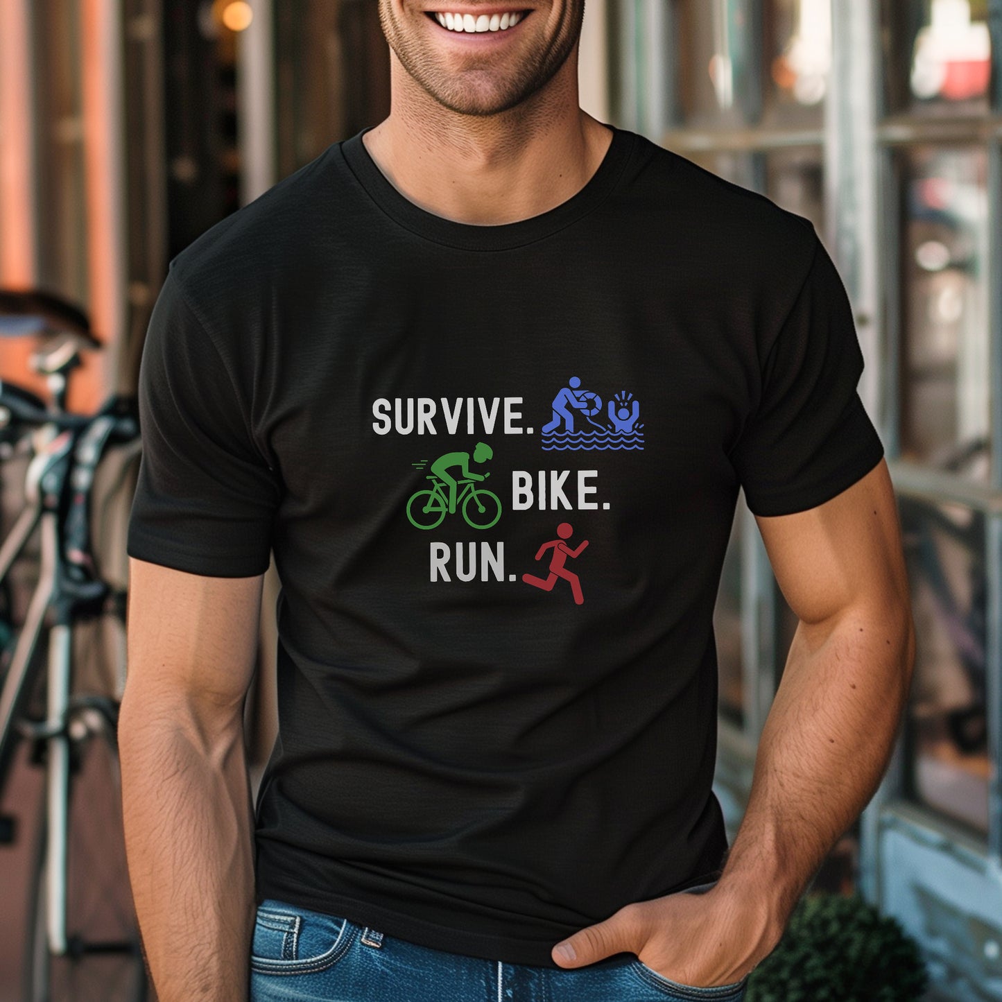 Survive The Swim Tee