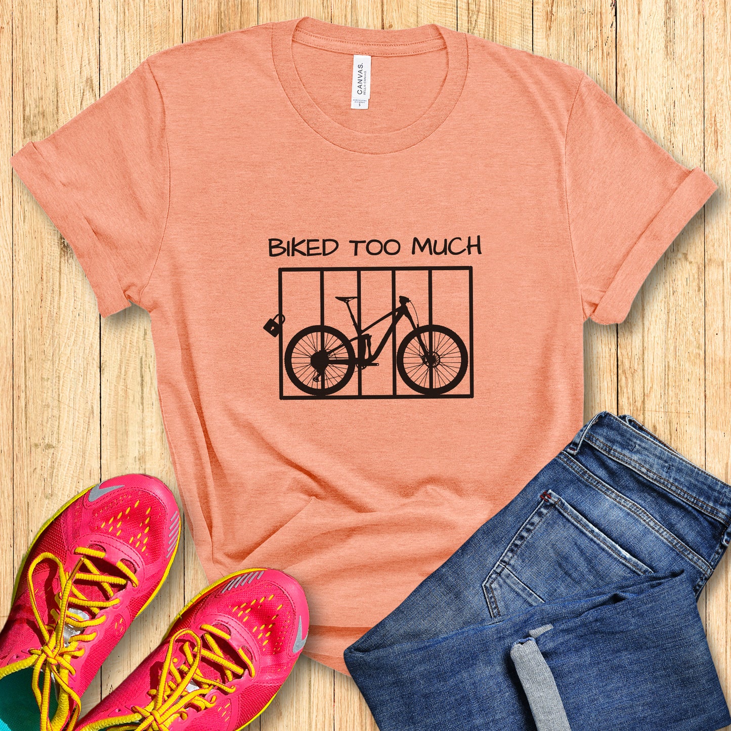 Biked Too Much MTB Tee