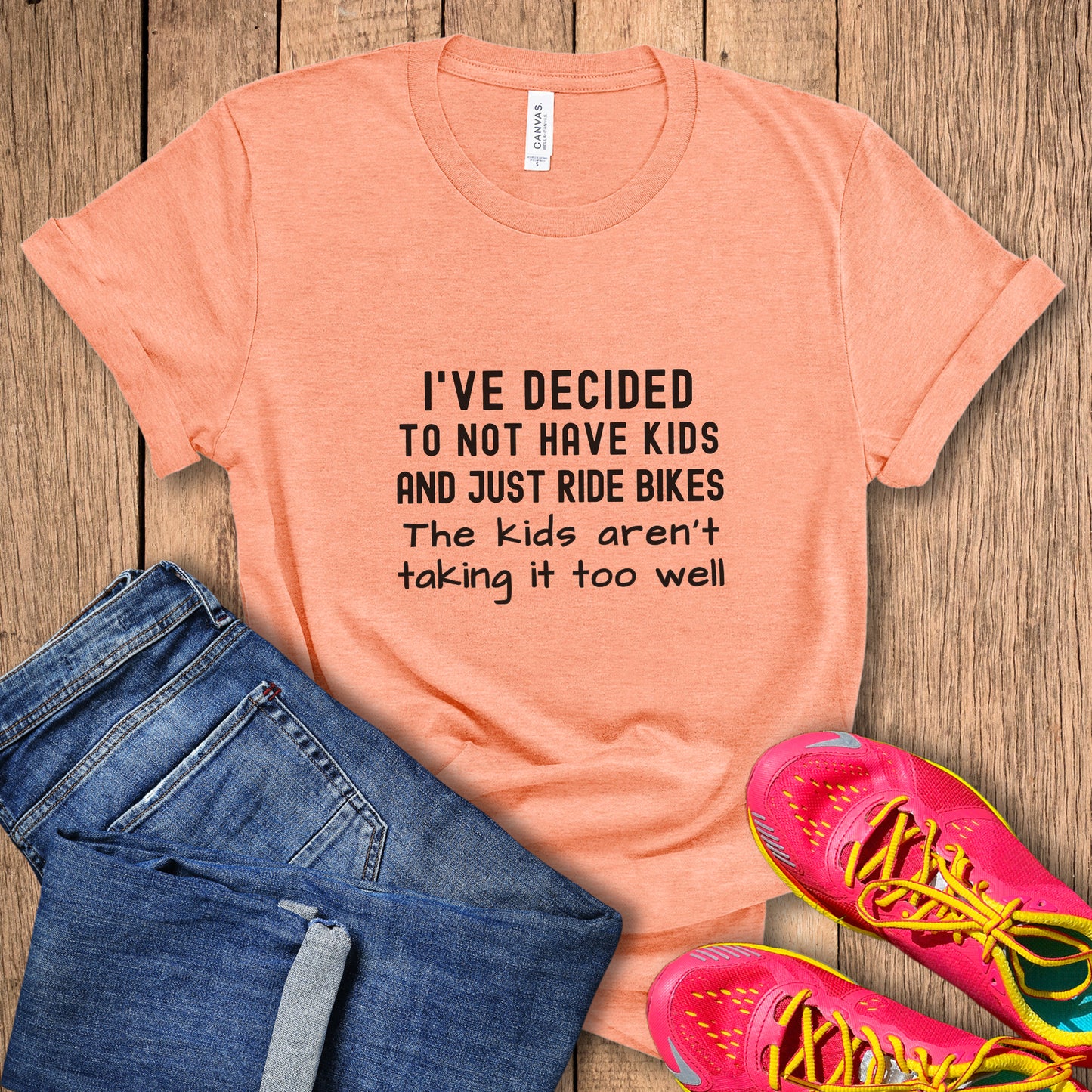 Ride Bikes, No Kids Tee
