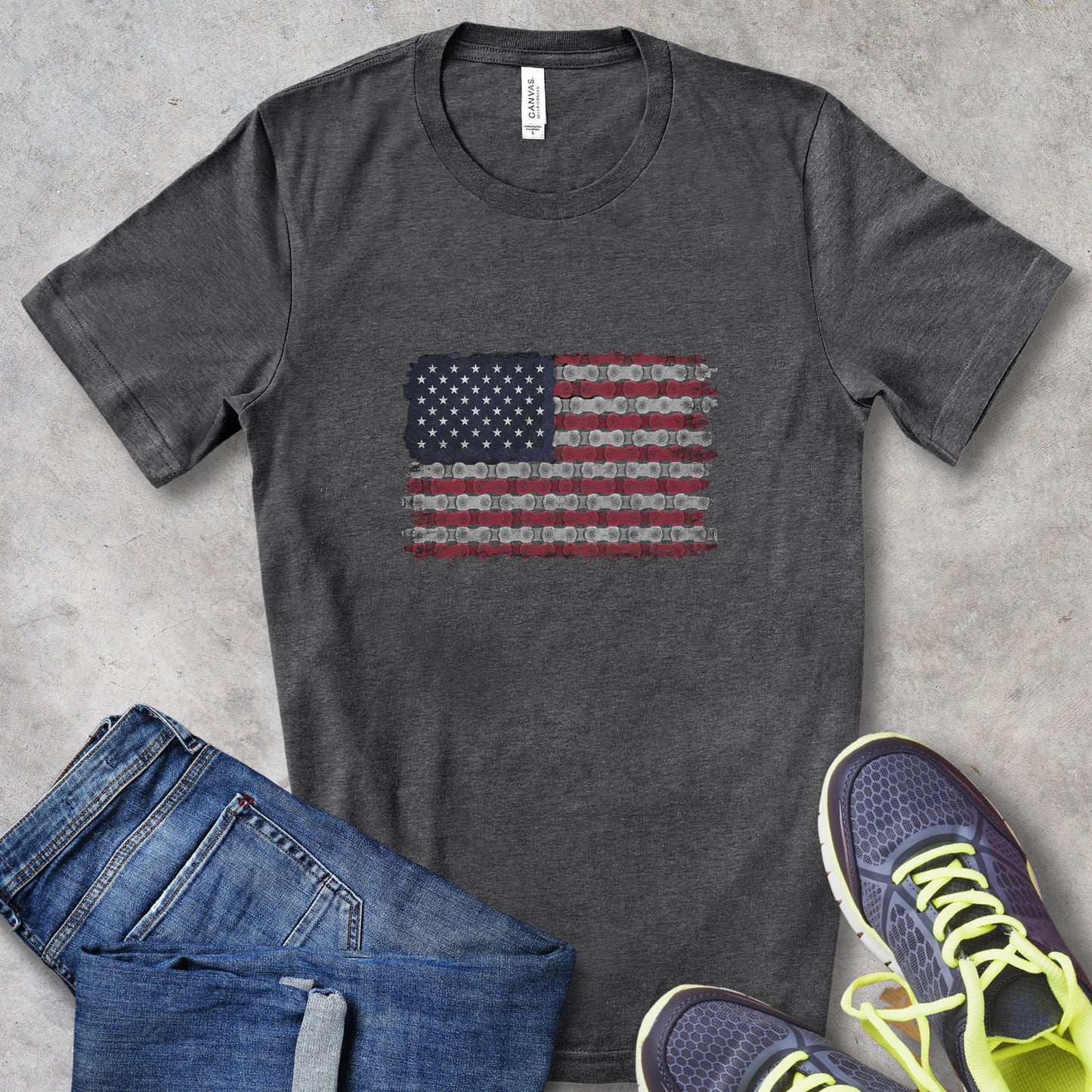 Bike Chain Flag Tee