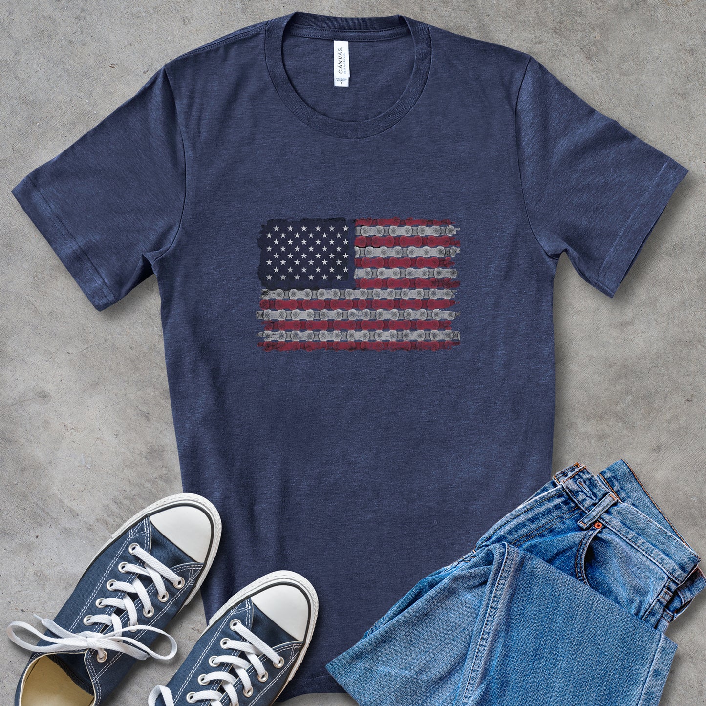 Bike Chain Flag Tee