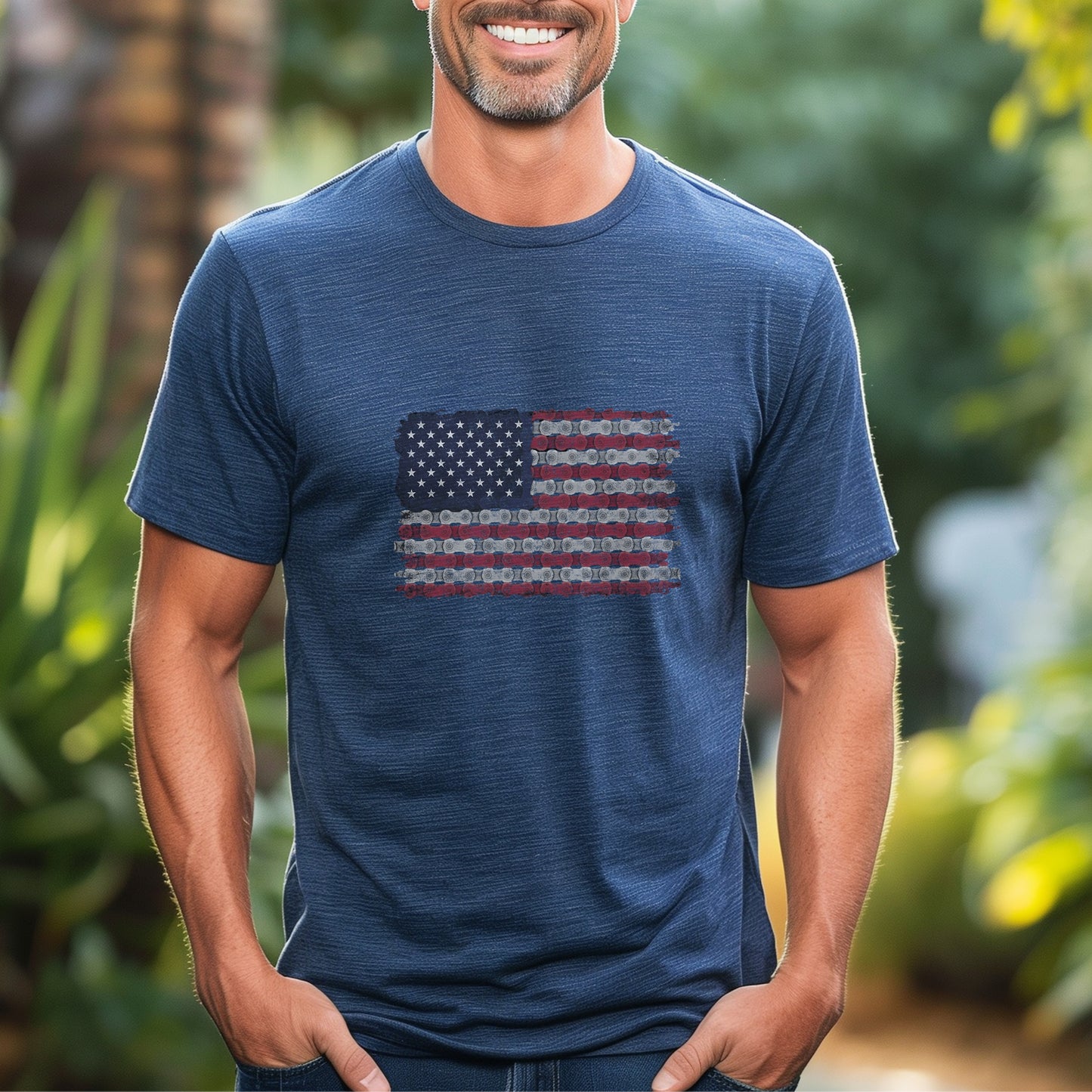 Bike Chain Flag Tee