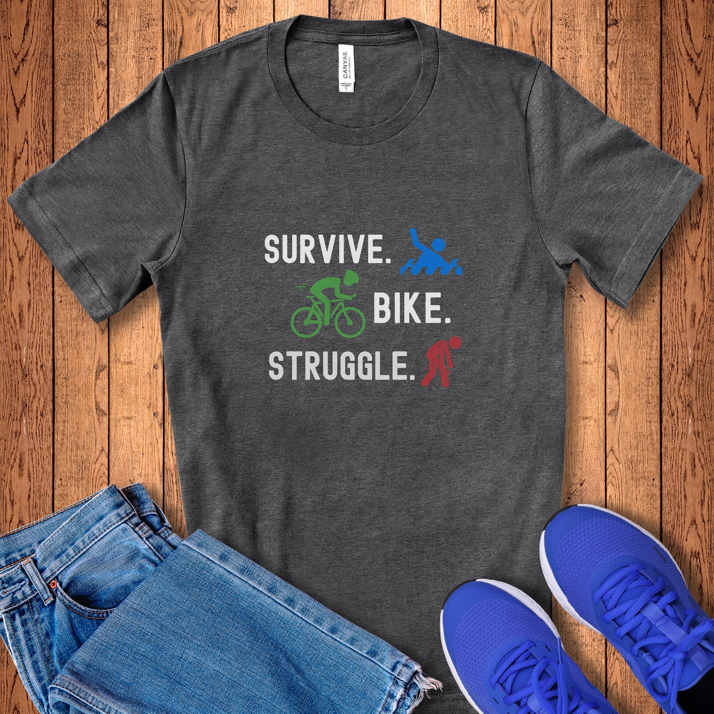 Survive Bike Struggle Tee
