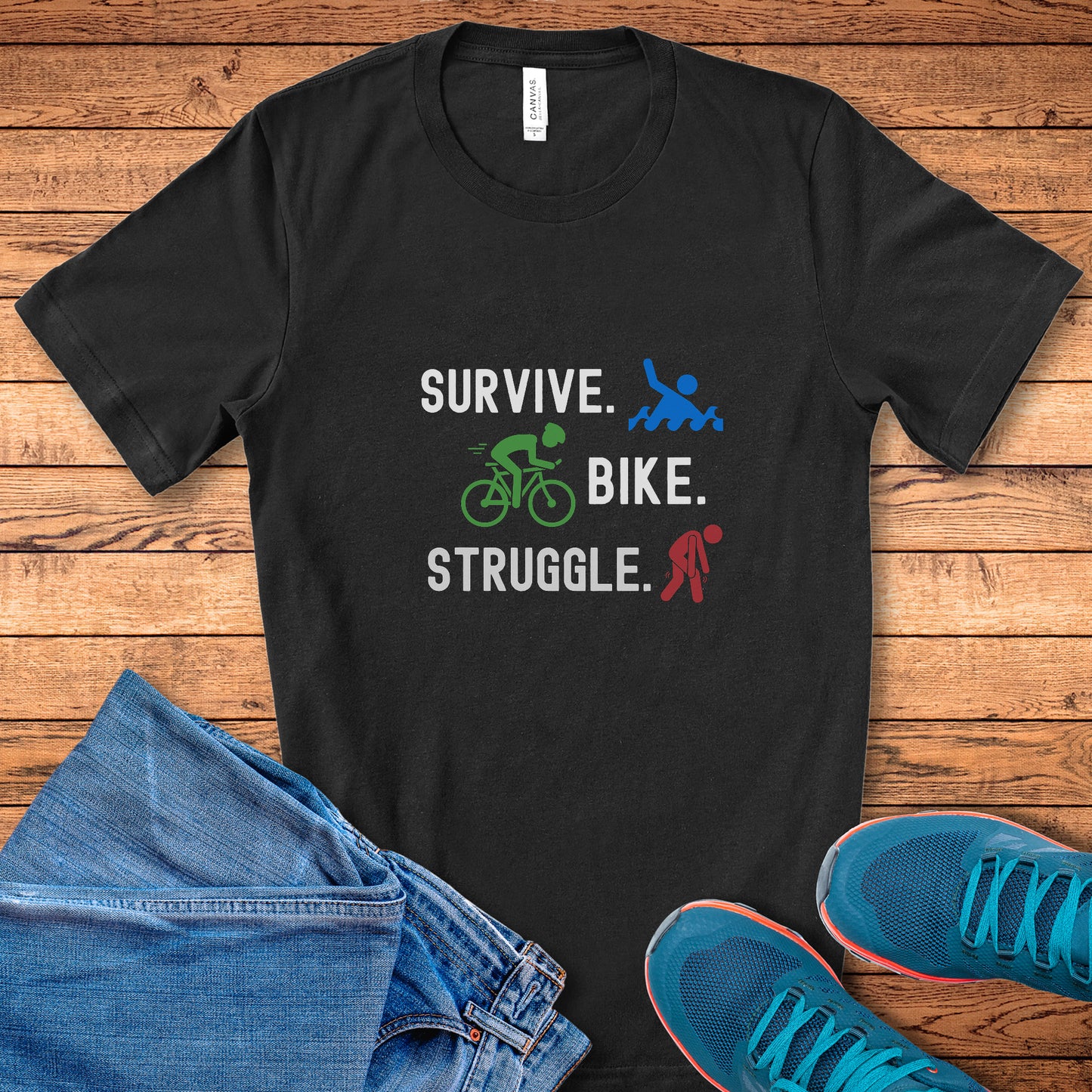 Survive Bike Struggle Tee