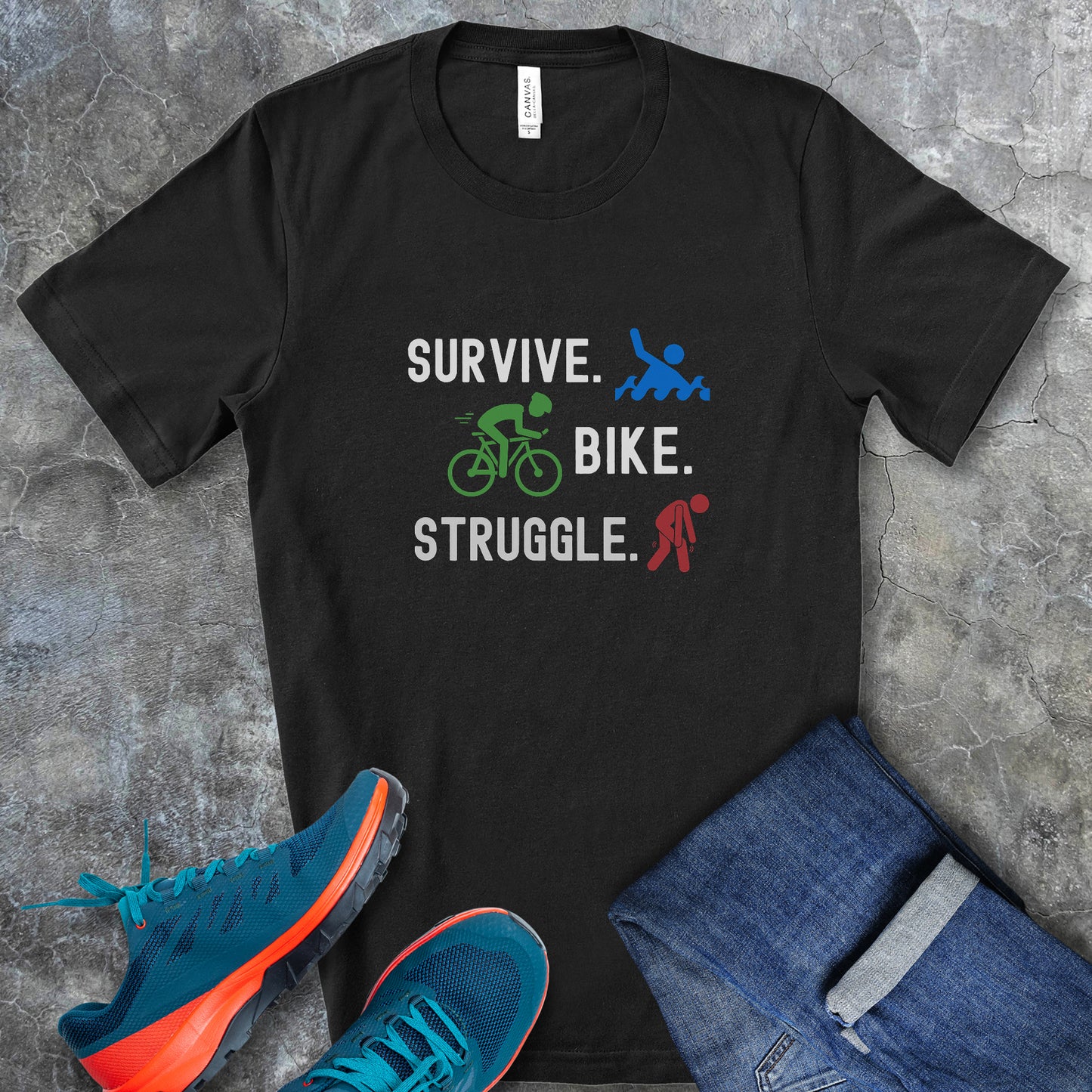 Survive Bike Struggle Tee