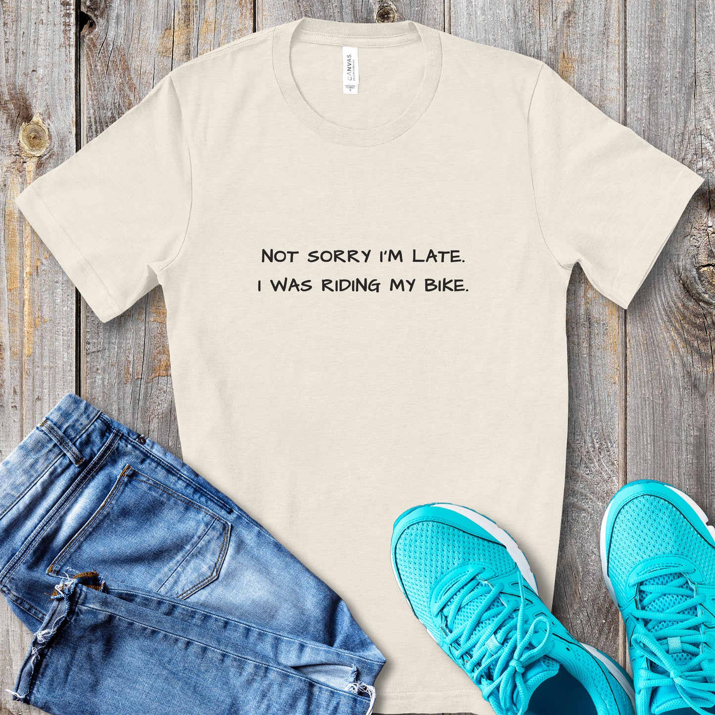 Not Sorry Biking Tee