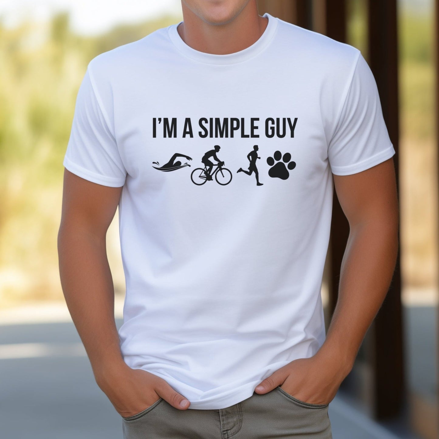 Simple Guy w/Paw Print - Tee