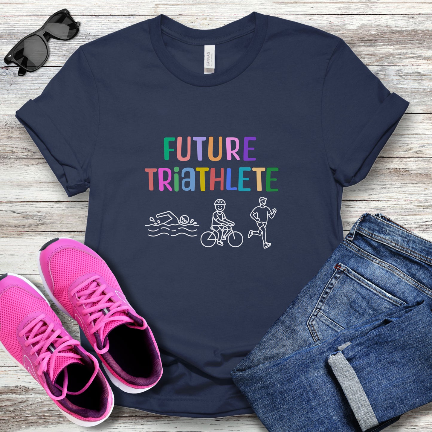 Future Triathlete - Light Pastels - Youth Tee