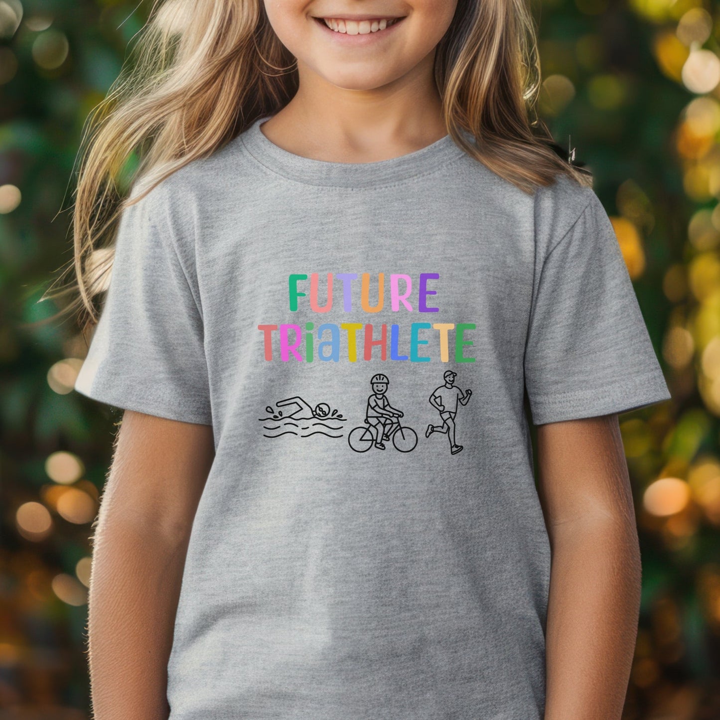 Future Triathlete - Light Pastels - Youth Tee
