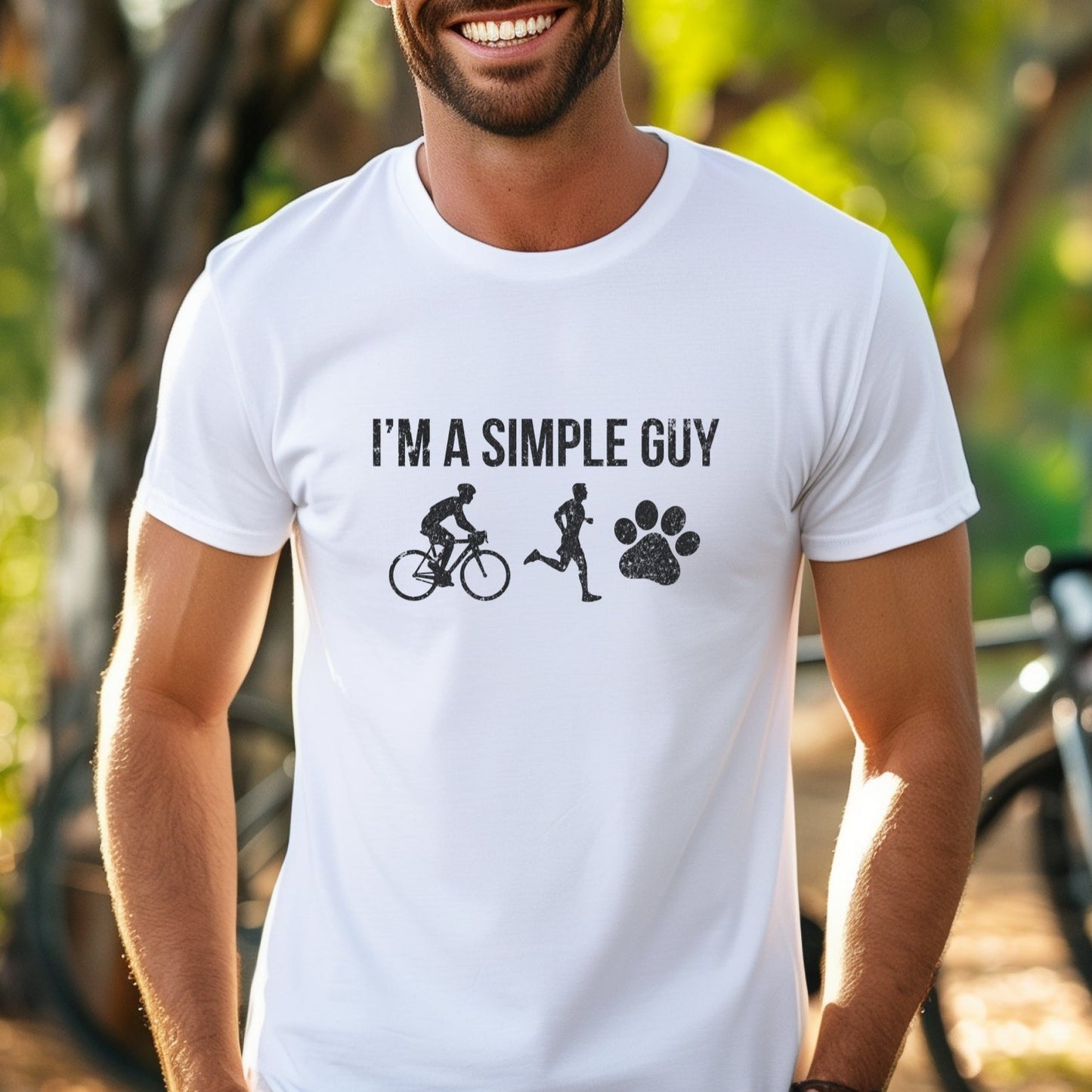Simple Guy - Bike & Run w/Paw Tee