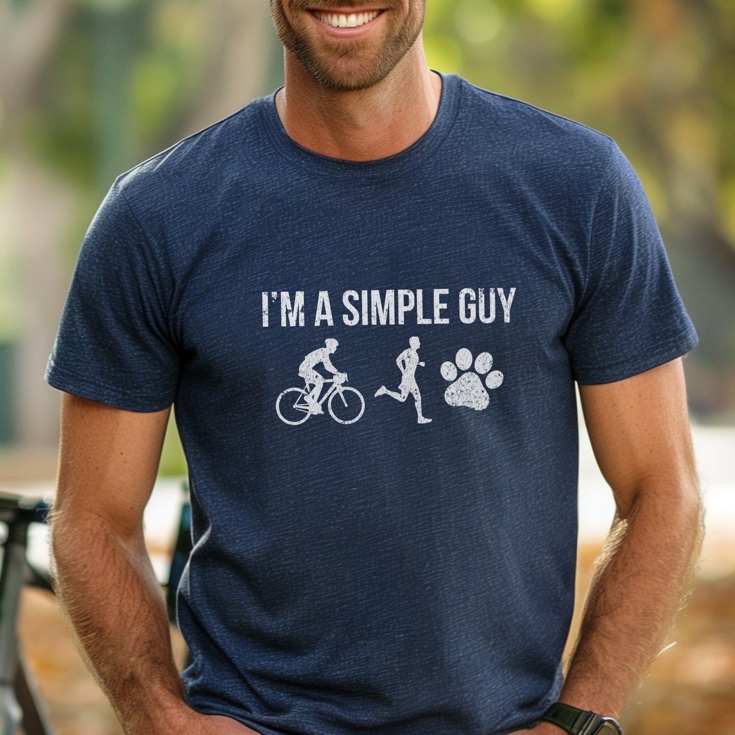 Simple Guy - Bike & Run w/Paw Tee