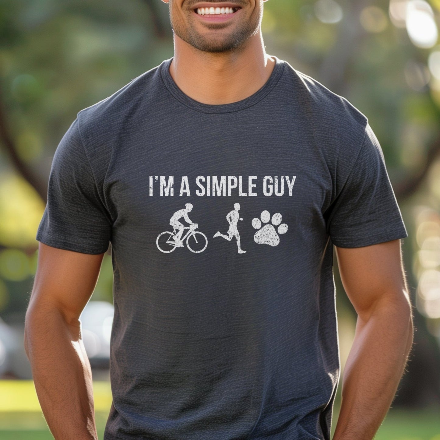 Simple Guy - Bike & Run w/Paw Tee