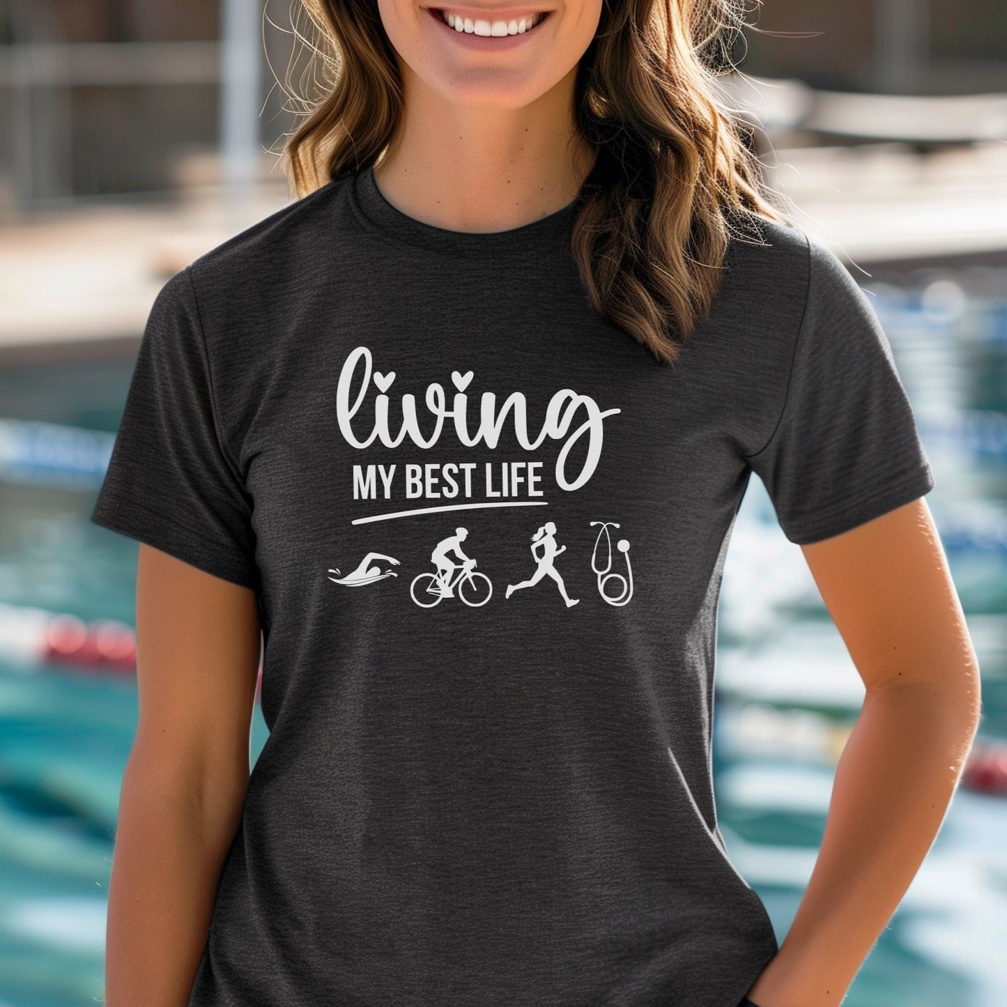 Best Life Tri w/Stethoscope Tee
