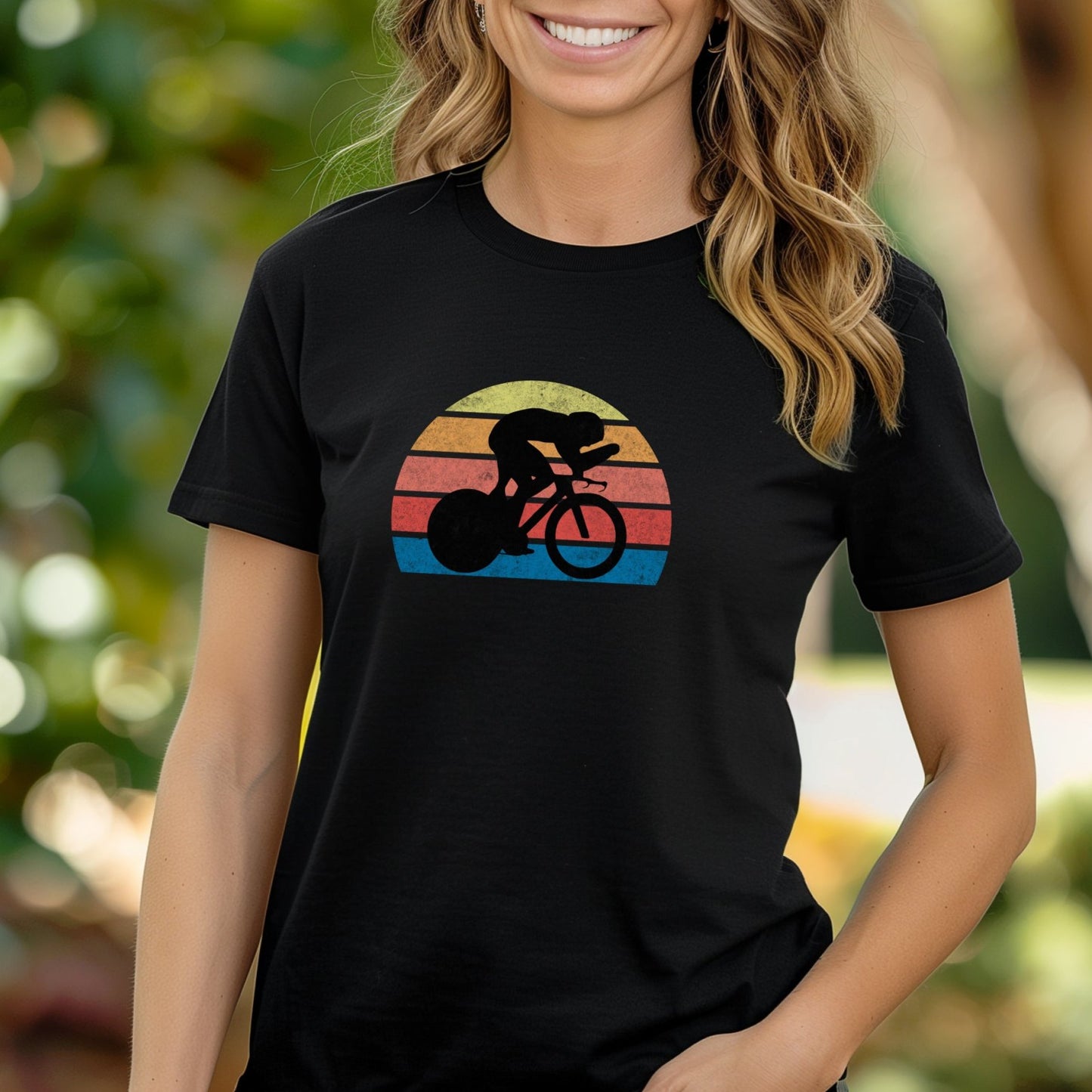 Retro Sunset Tri Tee