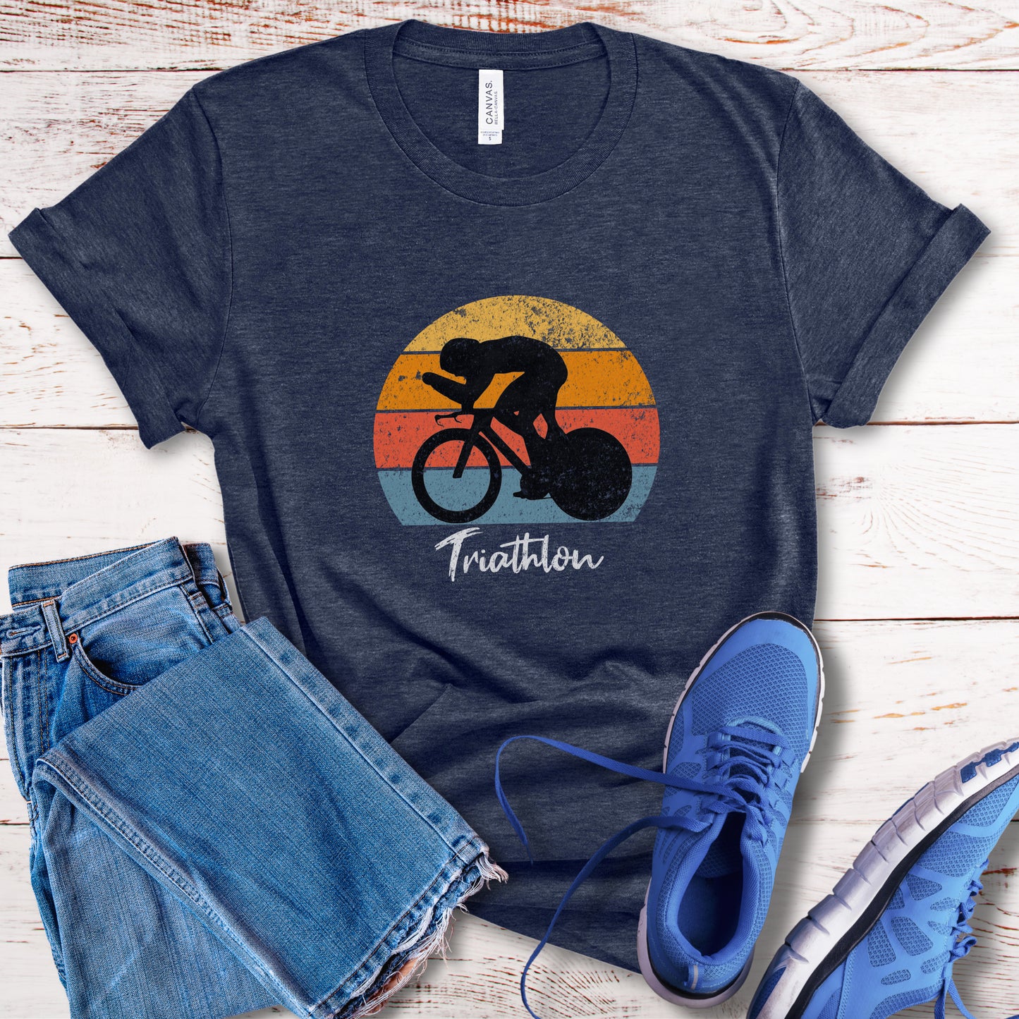 Tri Sunset w/Brush Script Tee