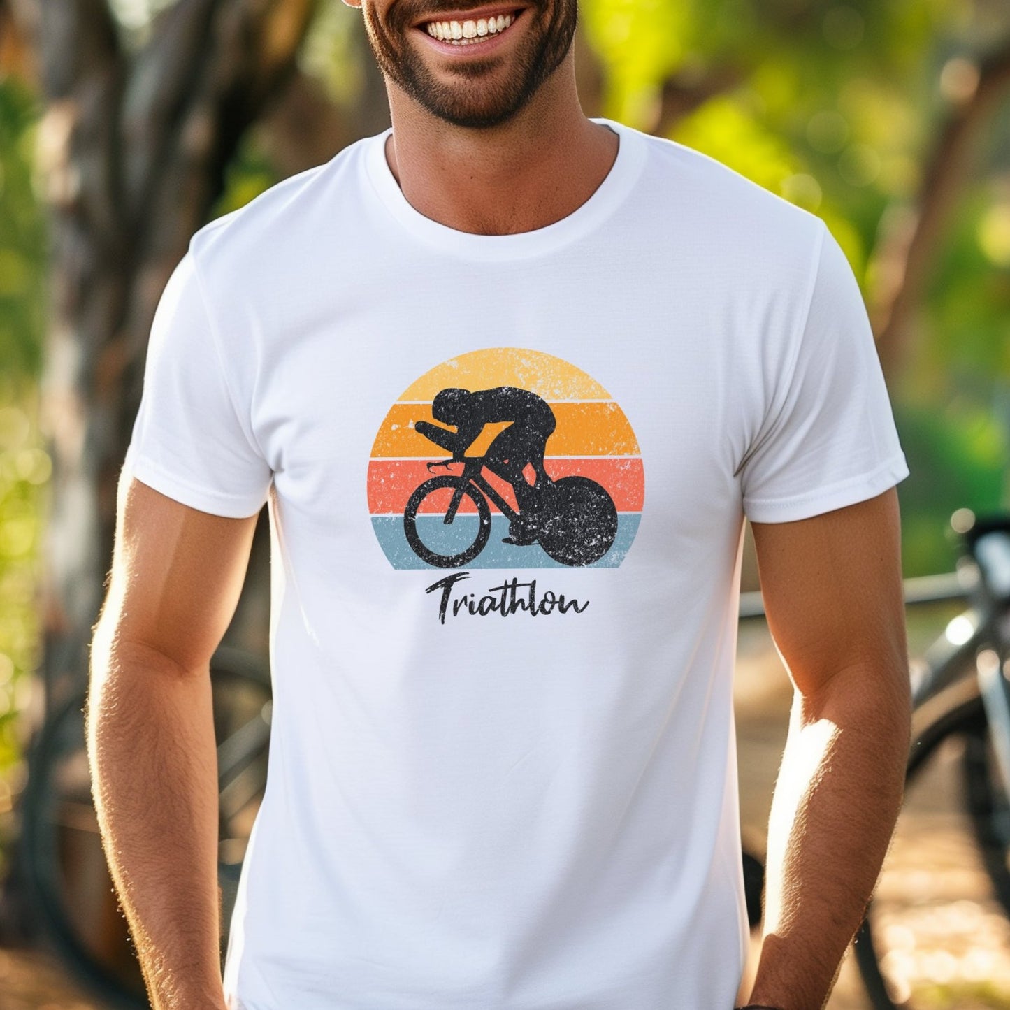 Tri Sunset w/Brush Script Tee