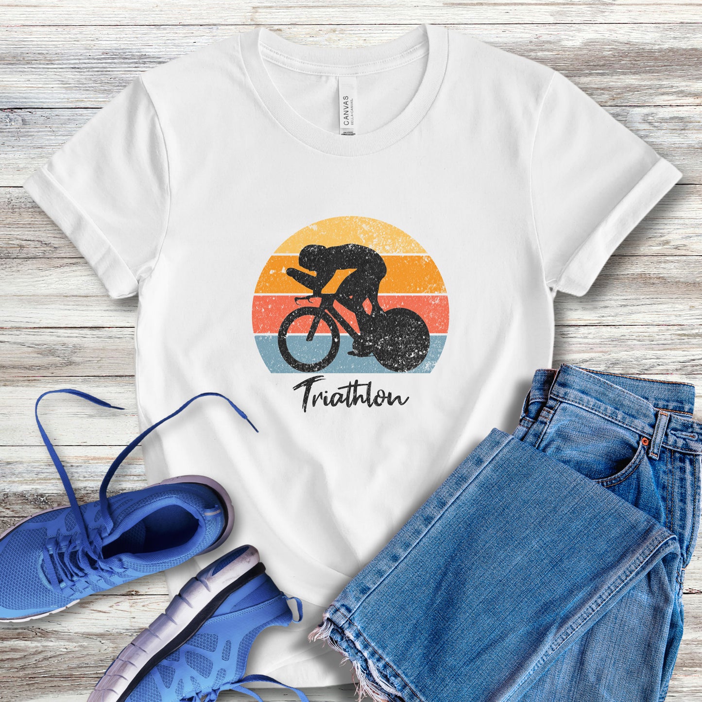 Tri Sunset w/Brush Script Tee