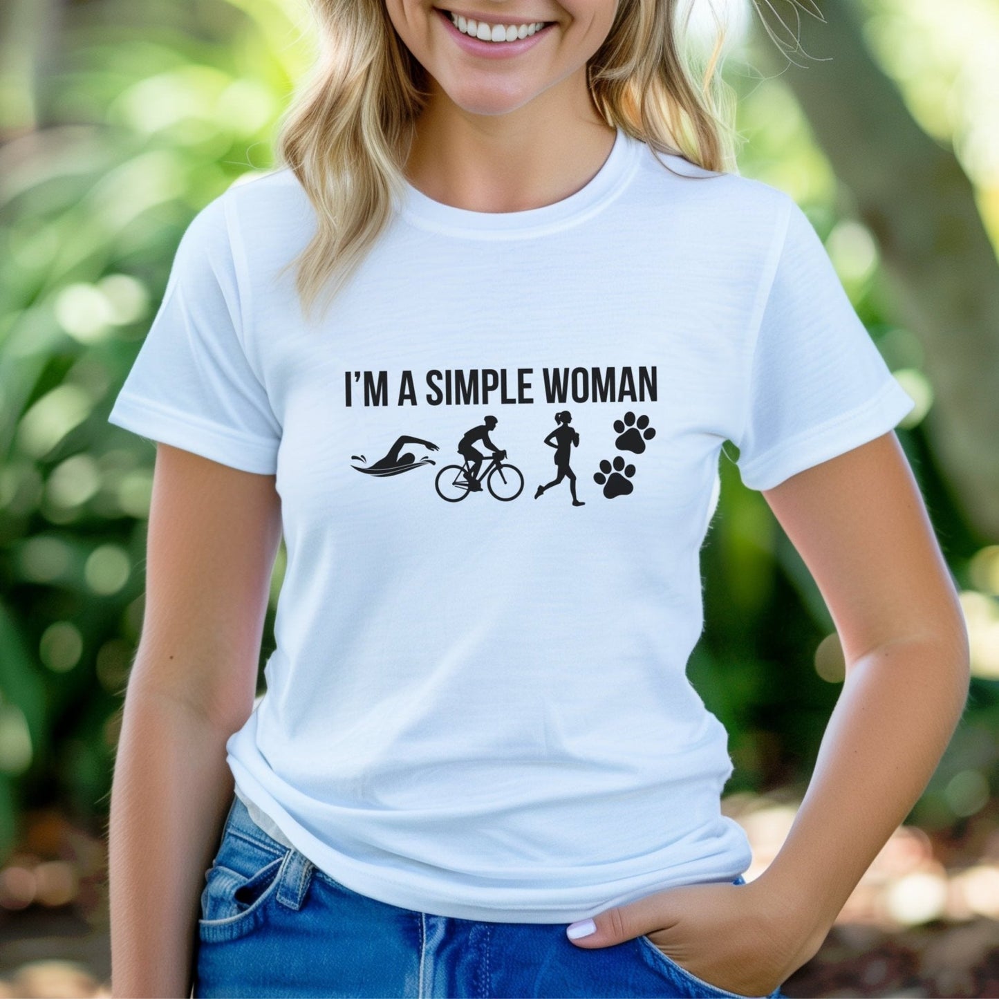 Simple Woman w/Paws Tee