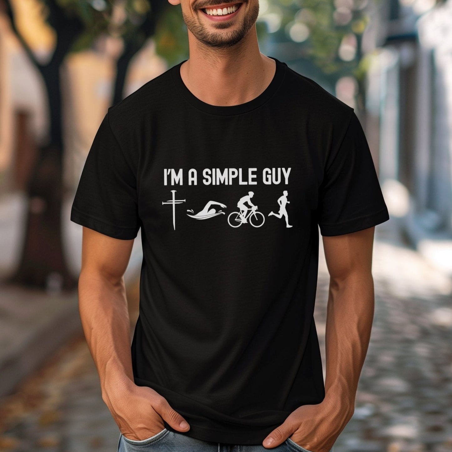 Simple Guy w/Nail Cross Tee