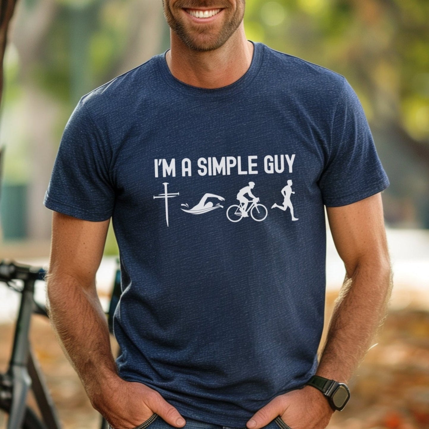 Simple Guy w/Nail Cross Tee