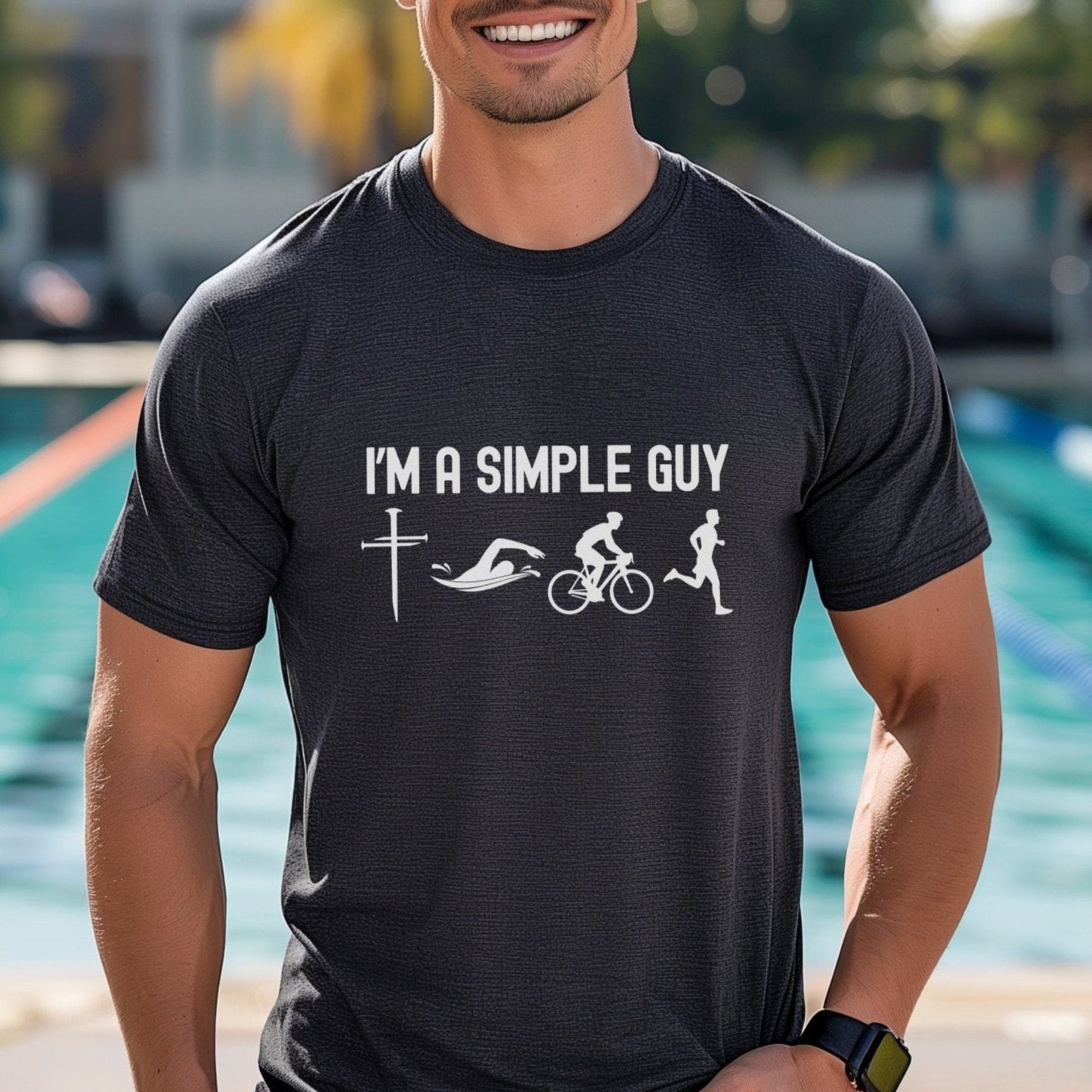 Simple Guy w/Nail Cross Tee