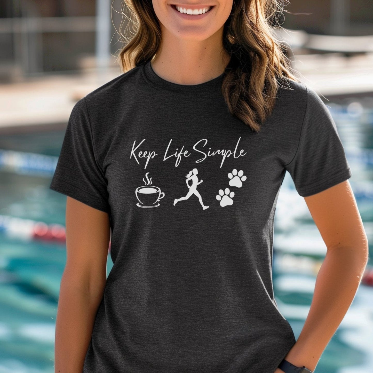 Keep Life Simple Coffee & Paws Tee