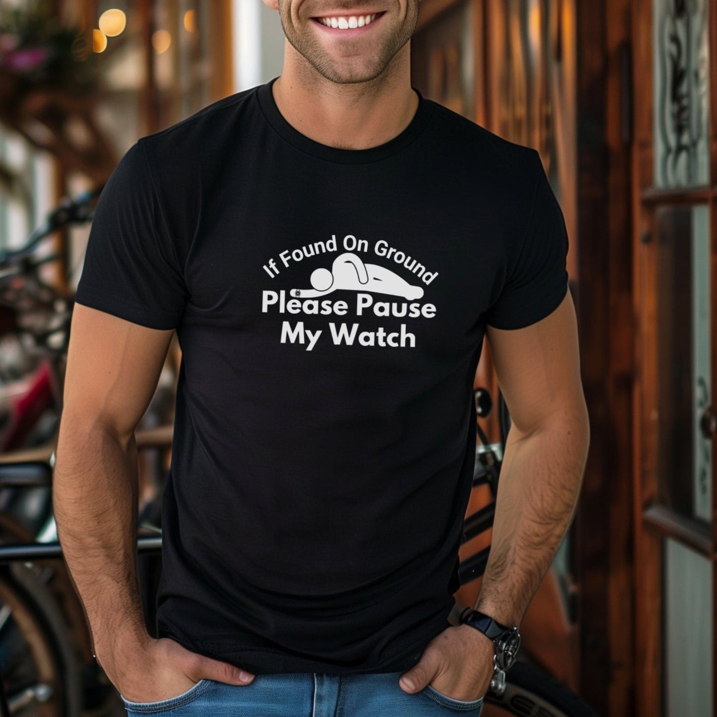 Please Pause Watch Tee