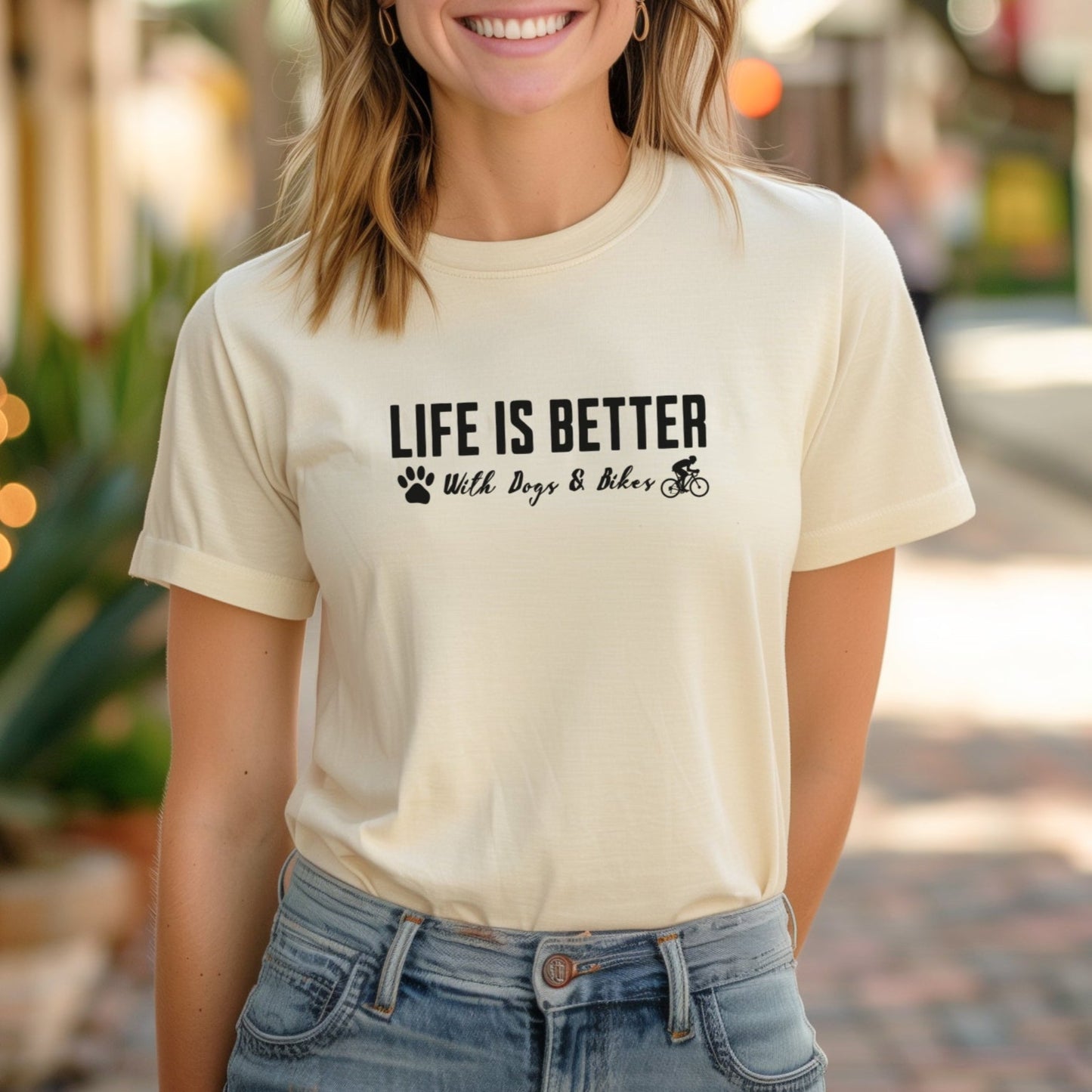 Better with Dogs and Bikes Tee