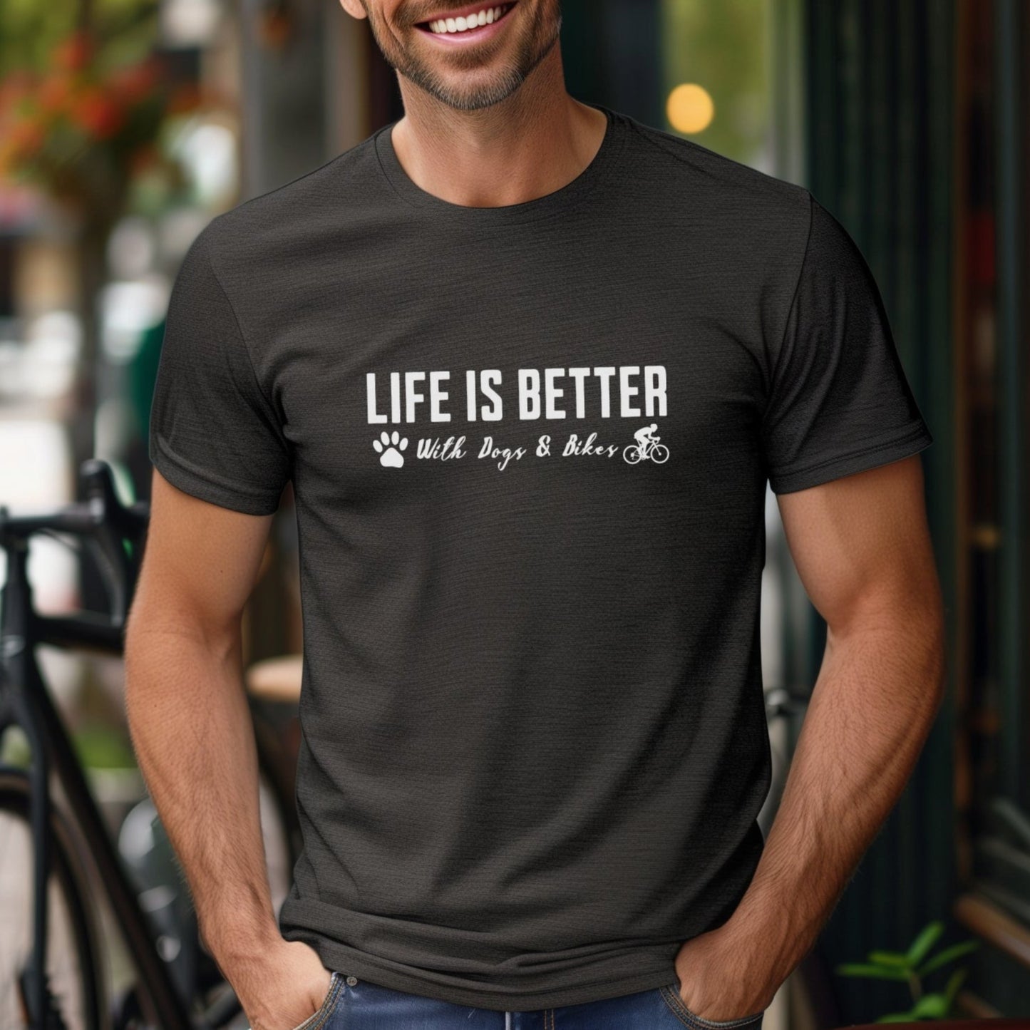 Better with Dogs and Bikes Tee