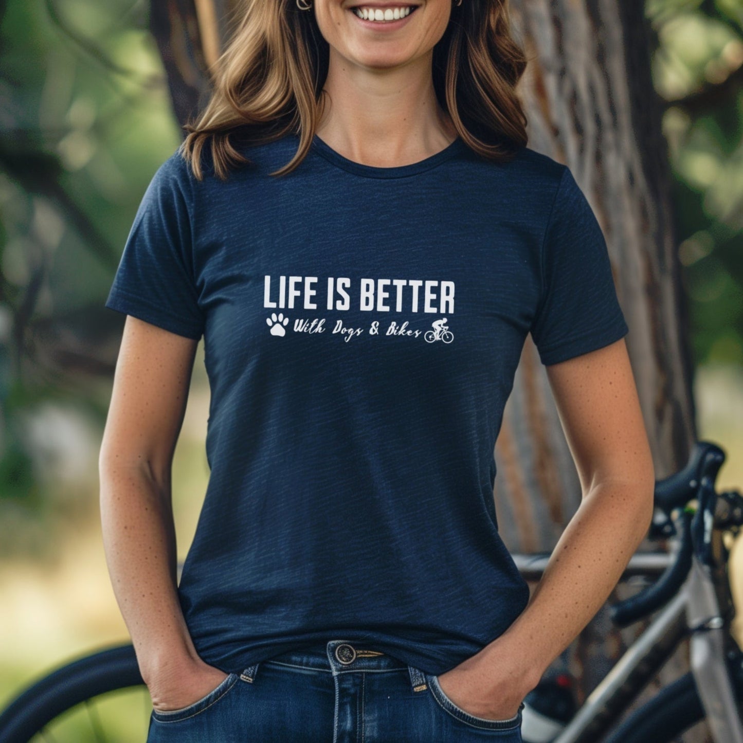 Better with Dogs and Bikes Tee