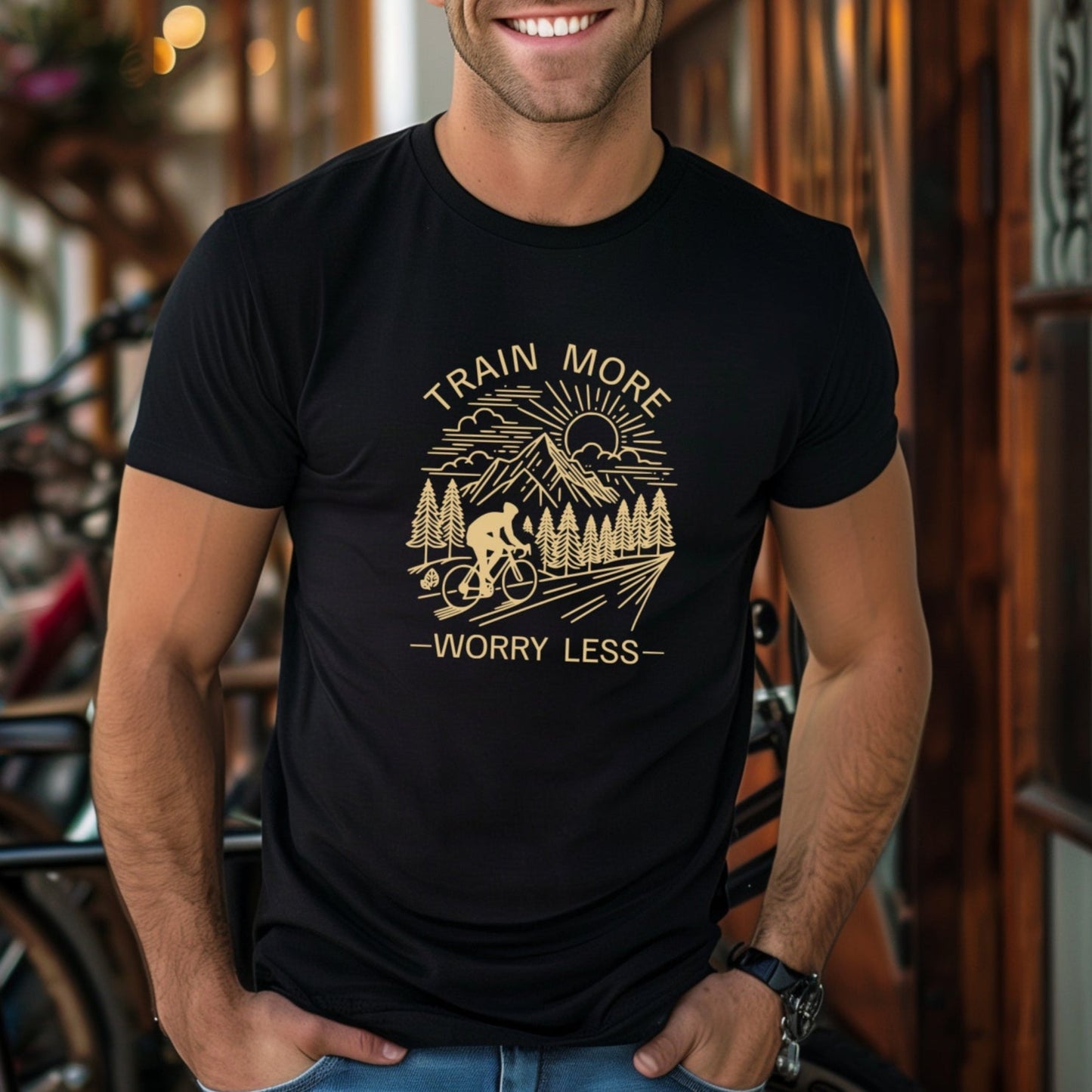 Train More Biking Tee