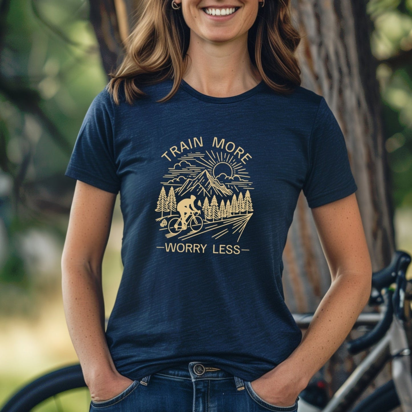 Train More Biking Tee