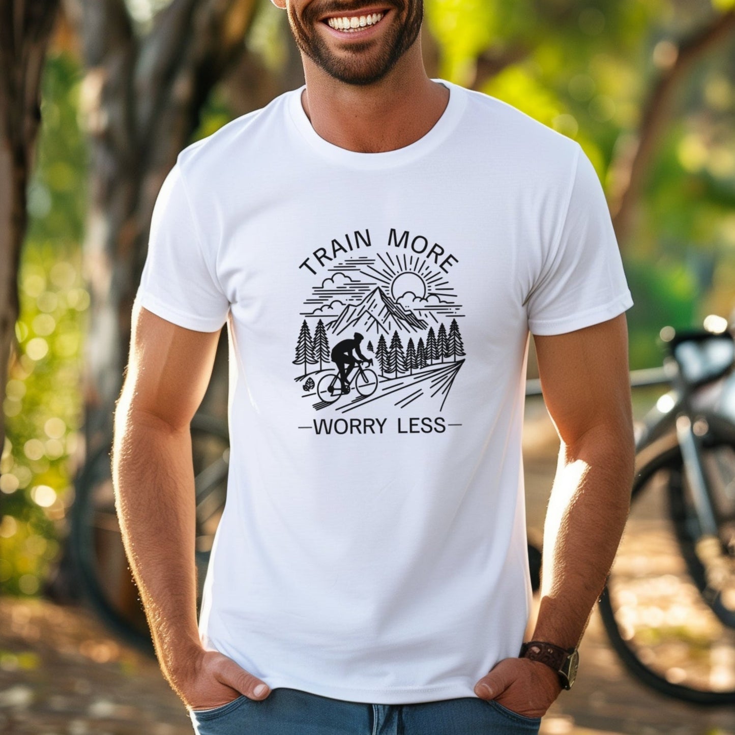 Train More Biking Tee