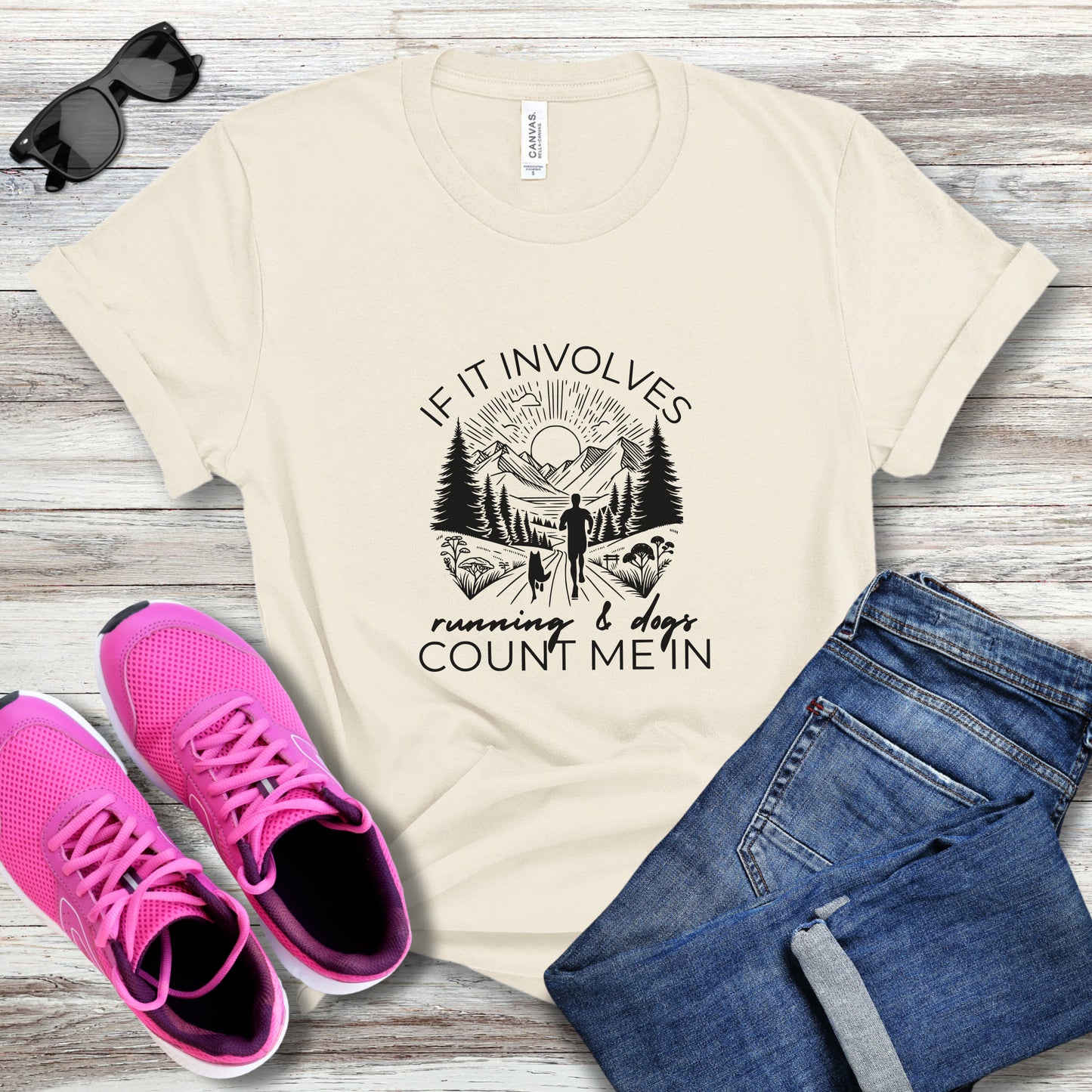 Running & Dogs Tee